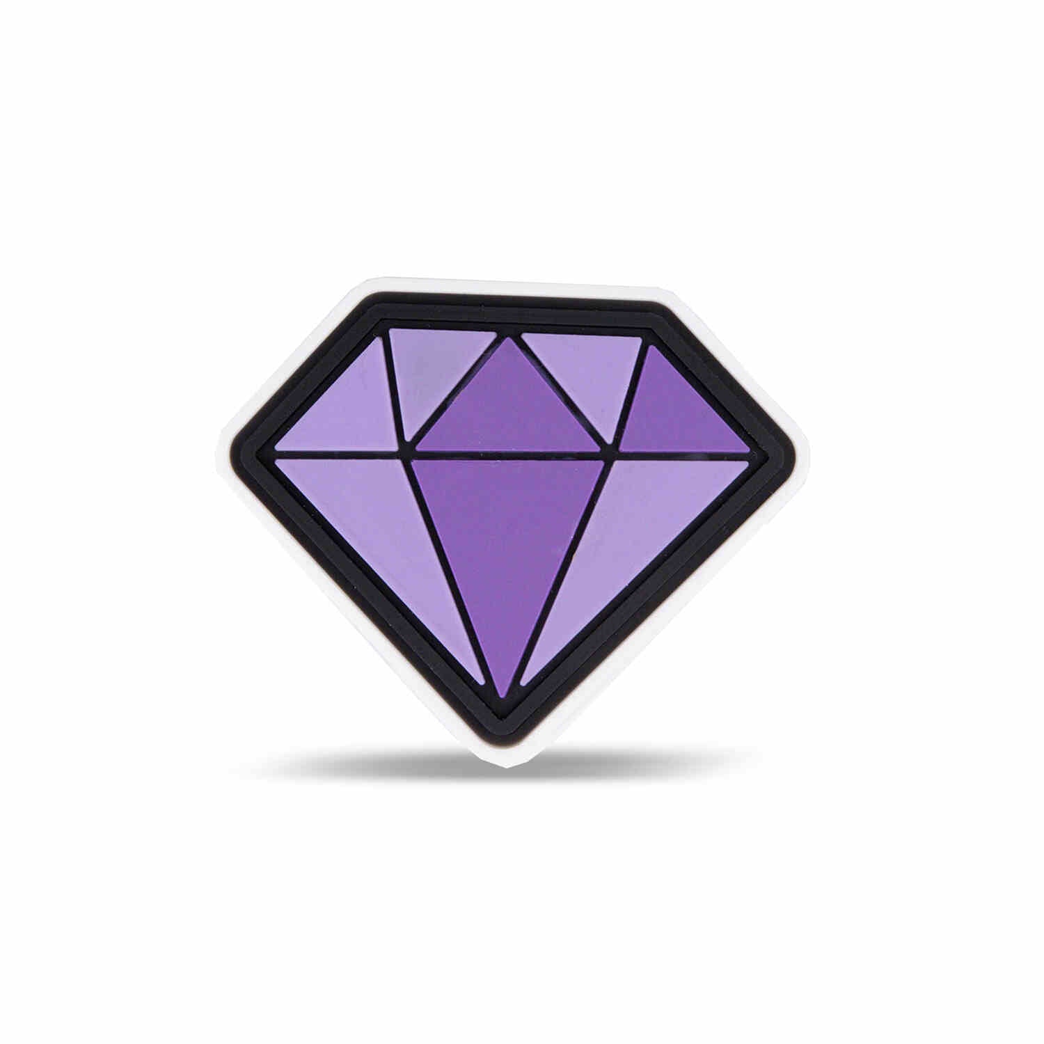 Velcro Rubber Patch Purple Diamond