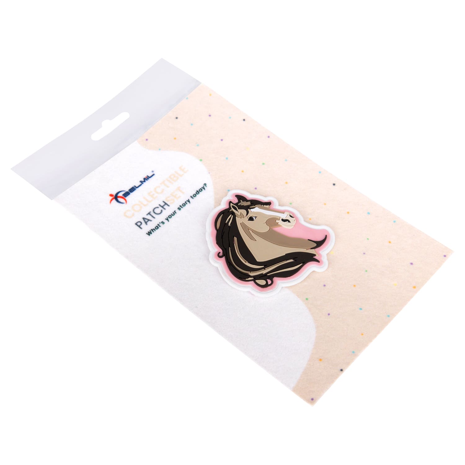 Velcro Rubber Patch Rose Horse