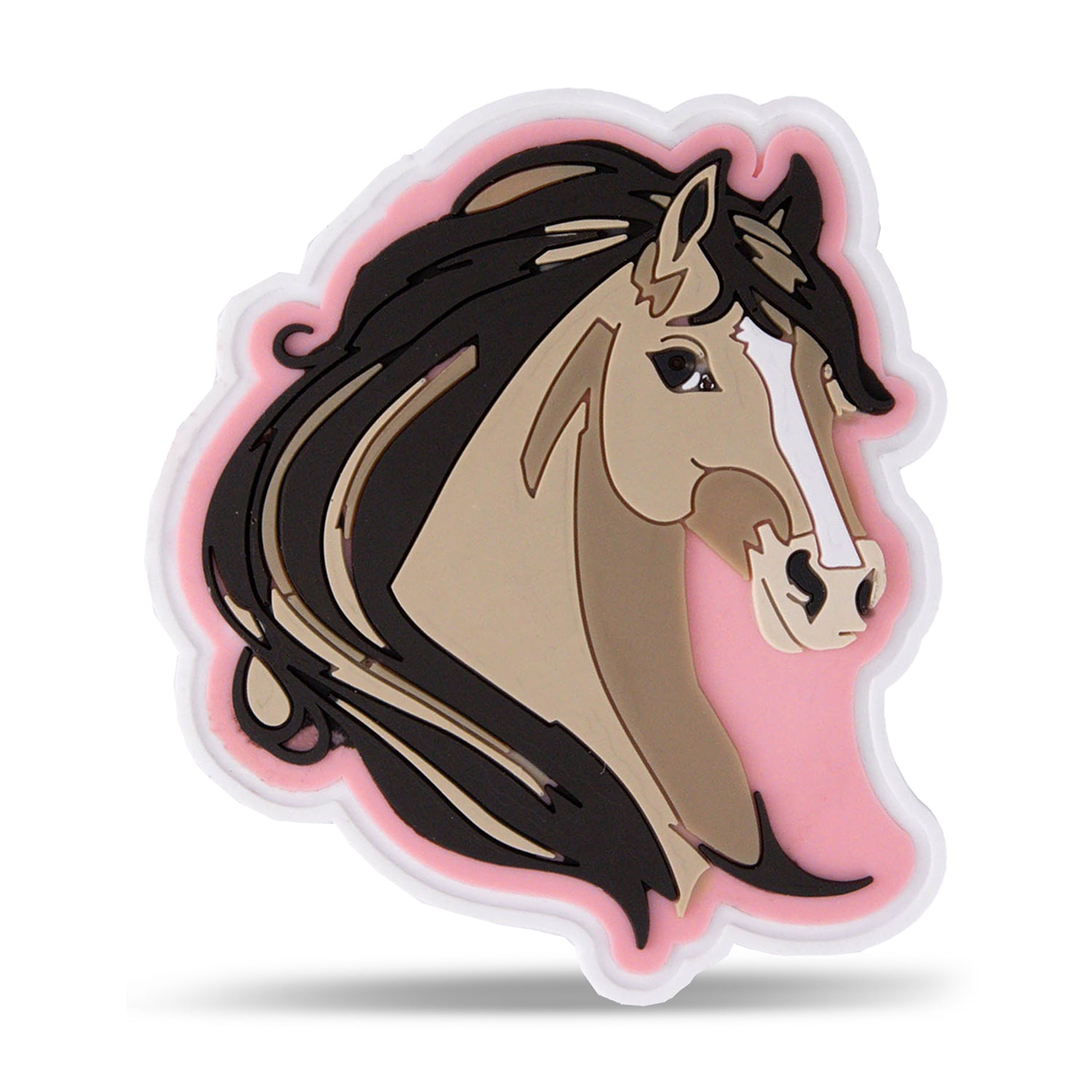 Velcro Rubber Patch Rose Horse