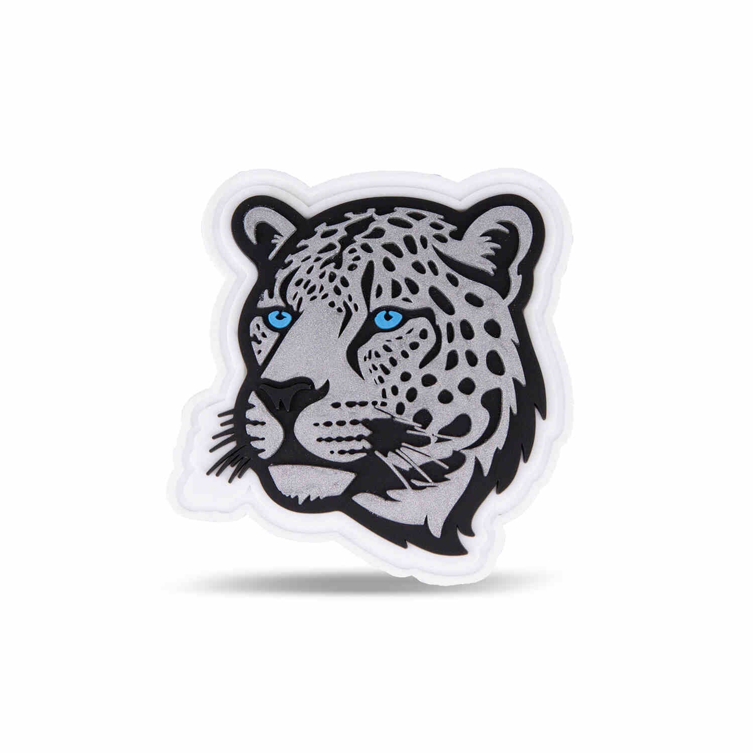 Velcro Rubber Patch White Jaguar