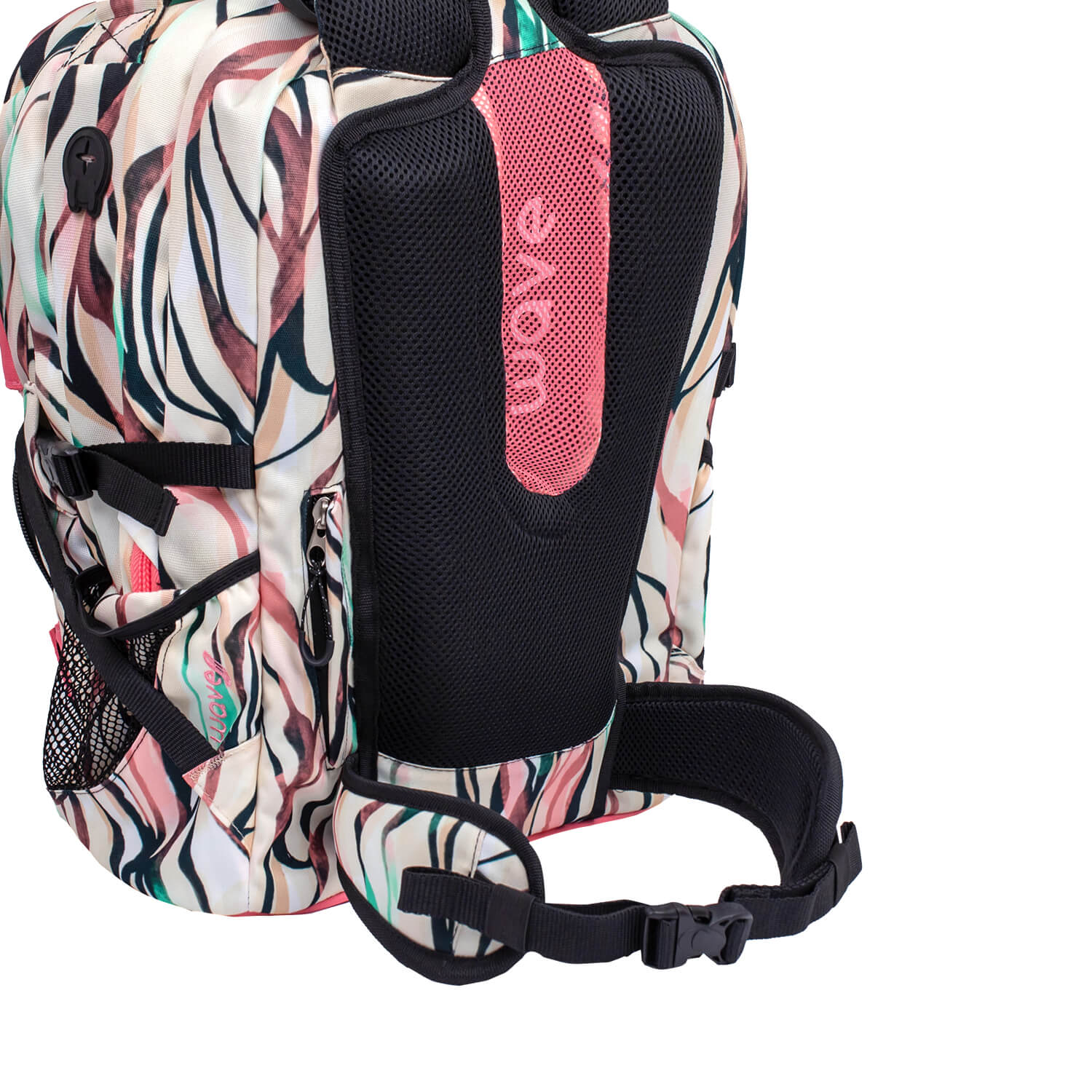 Wave Infinity Feathers school backpack Set 3 Pcs