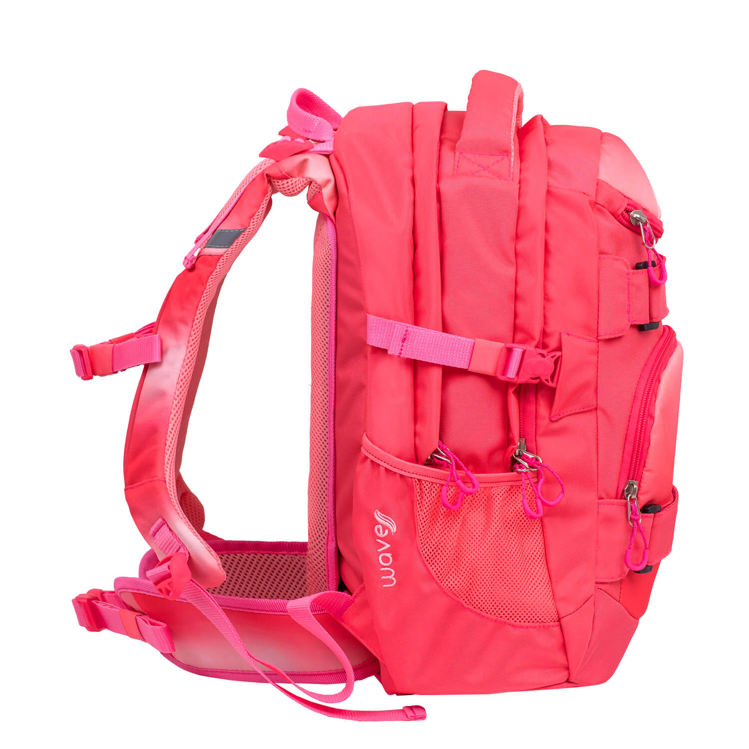 Wave Infinity Ombre Coral Paradise school backpack