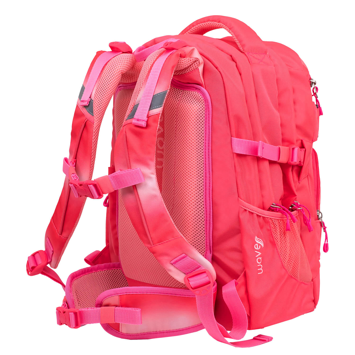 Wave Infinity Ombre Coral Paradise school backpack Set 3 Pcs