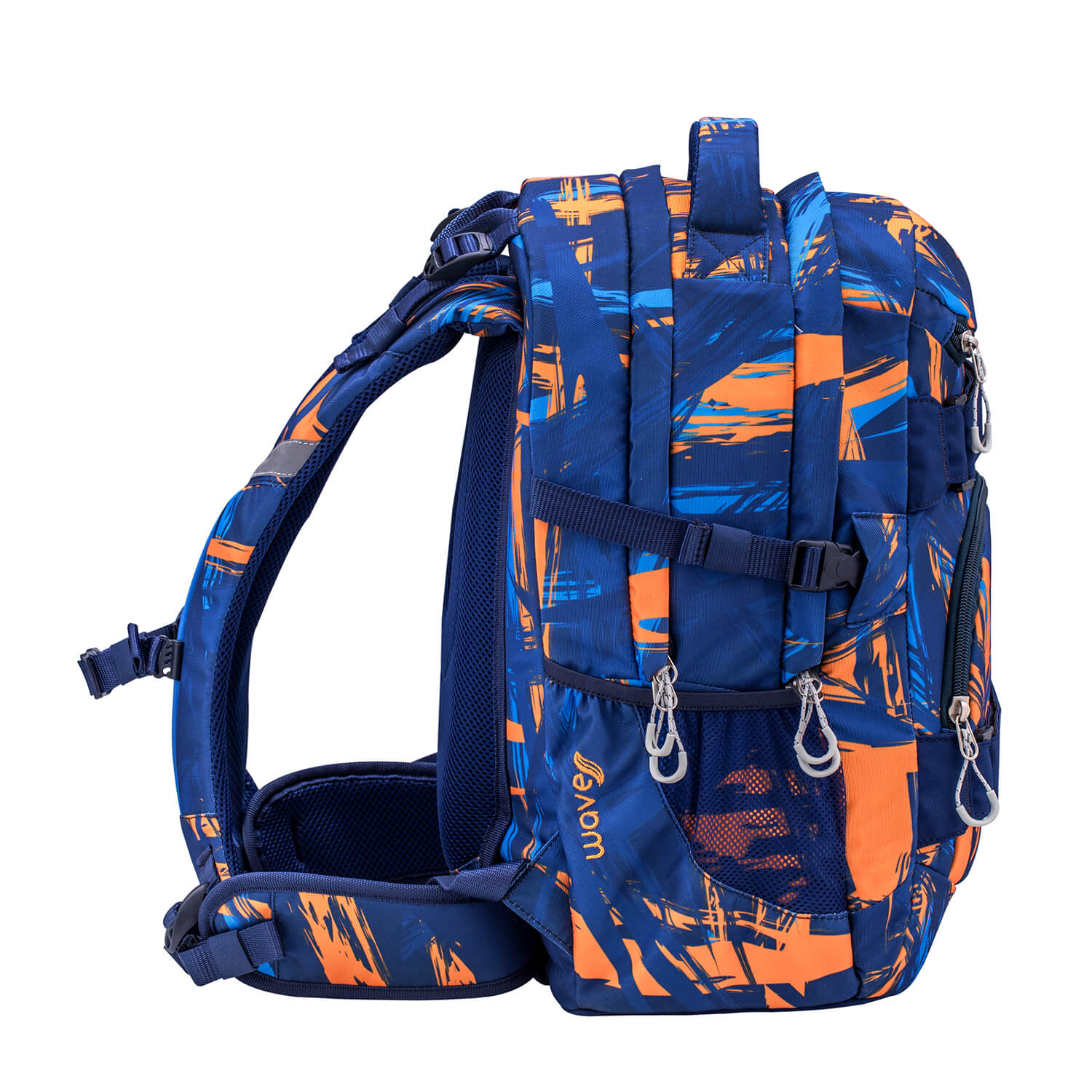 Wave Infinity Orange Graffiti backpack