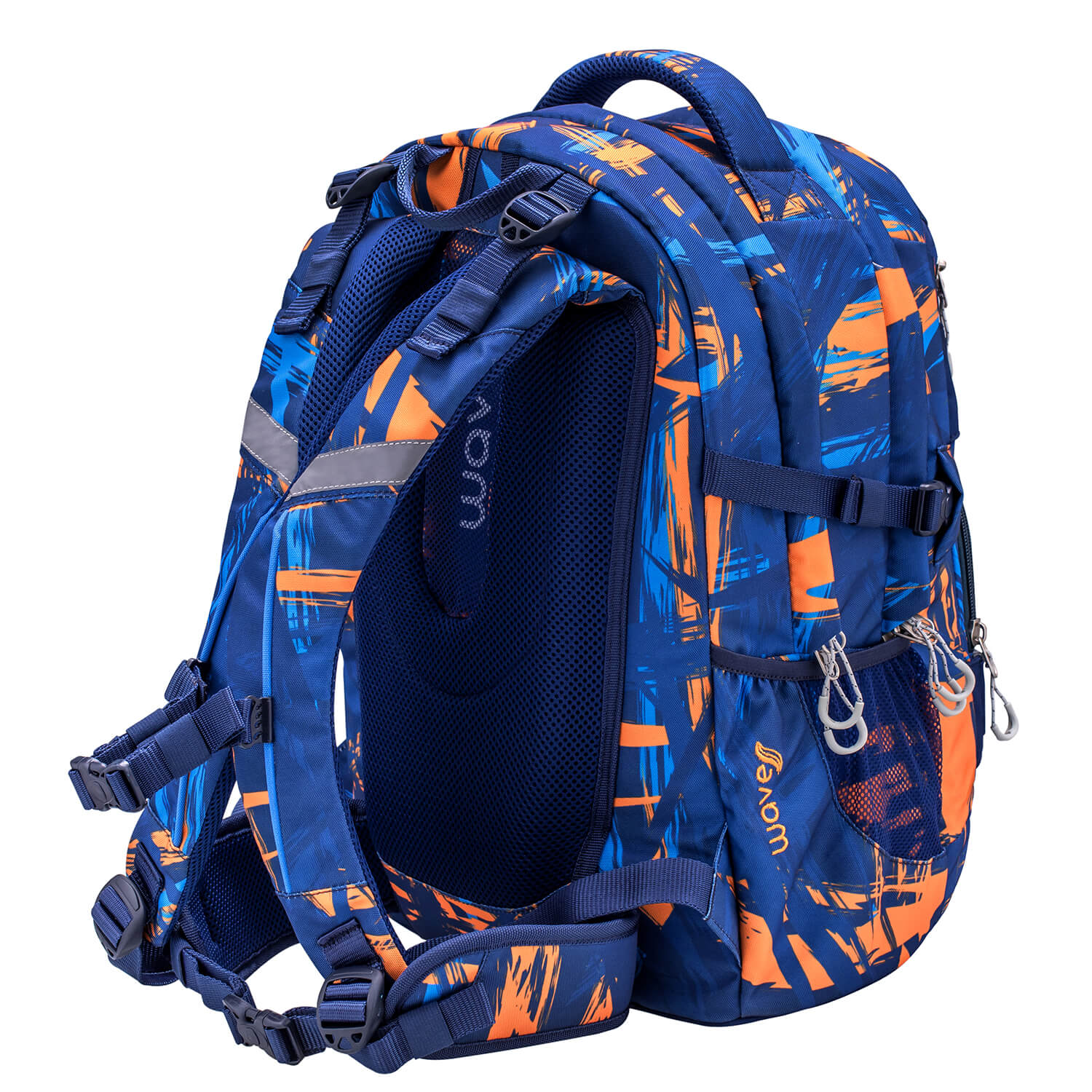 Wave Infinity Orange Graffiti backpack