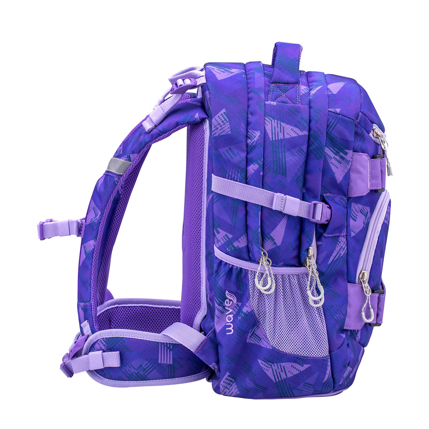 Wave Infinity Purple Sun school backpack