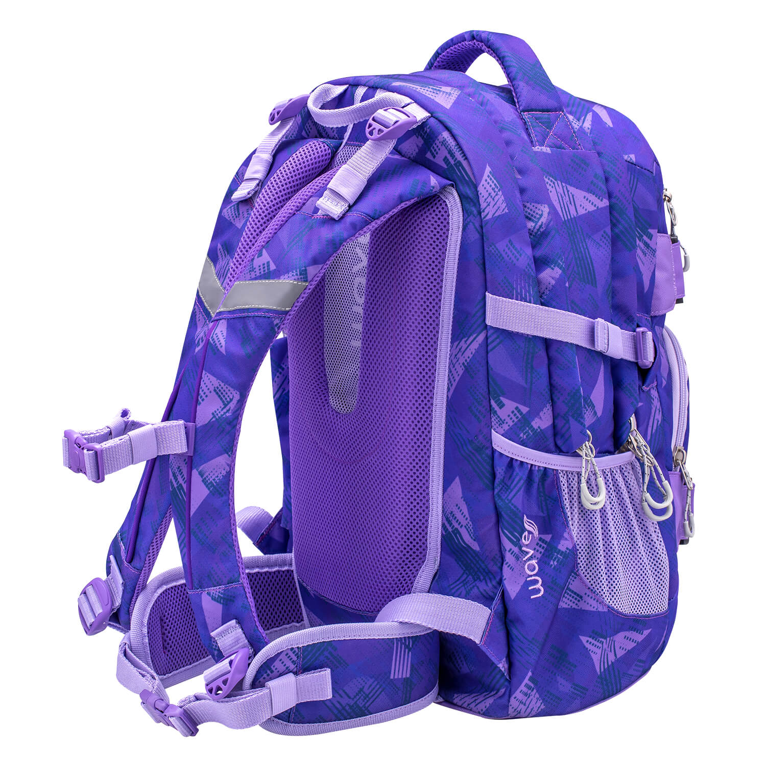 Wave Infinity Purple Sun school backpack Set 2 Pcs
