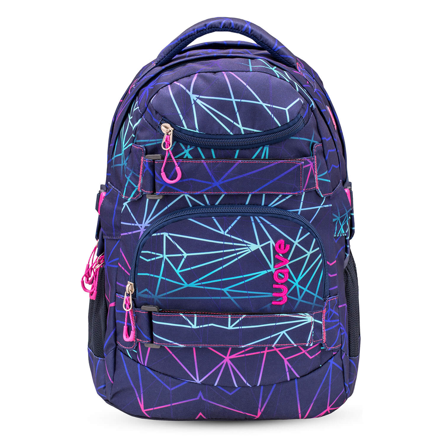 Wave Infinity Stripes Purple Schulrucksack