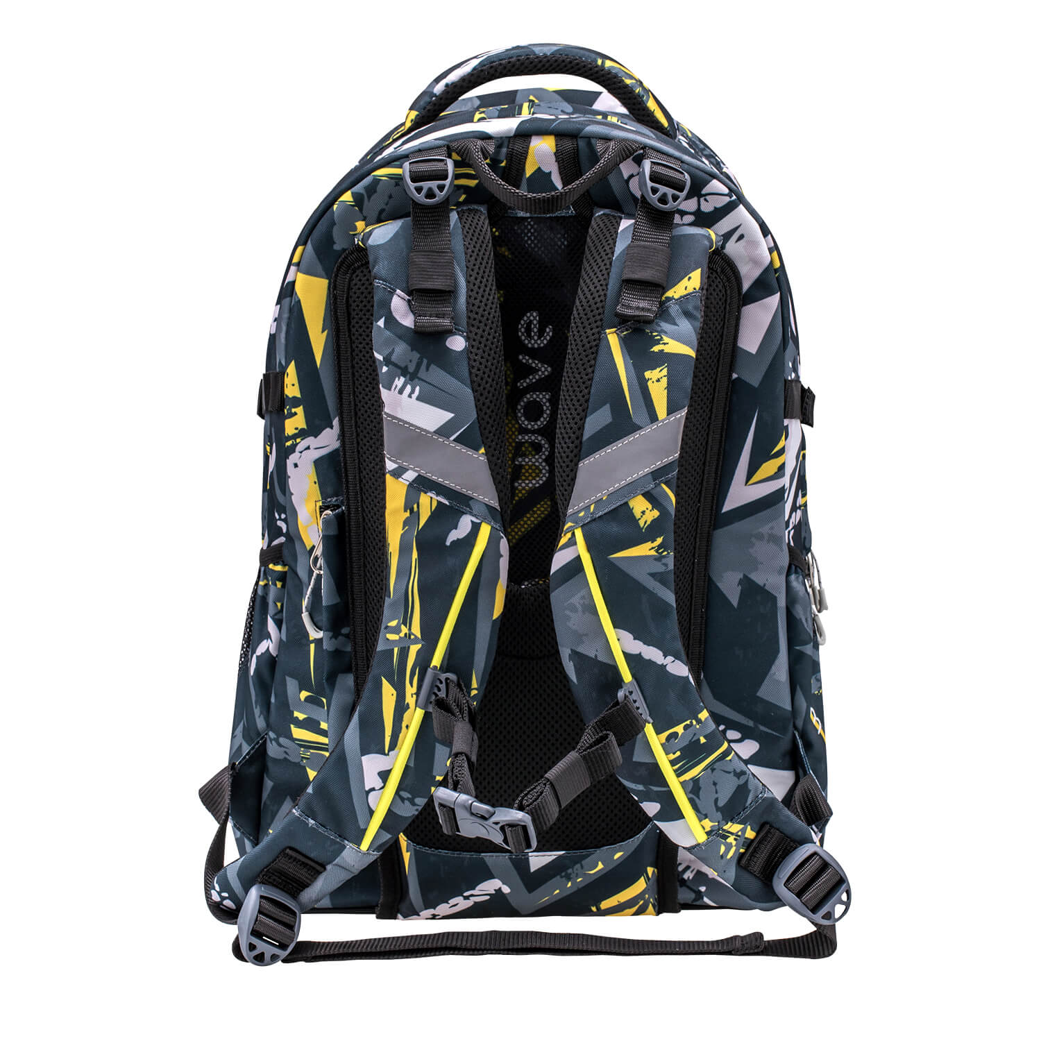 Wave Infinity Yellow Graffiti school backpack Set 3 Pcs