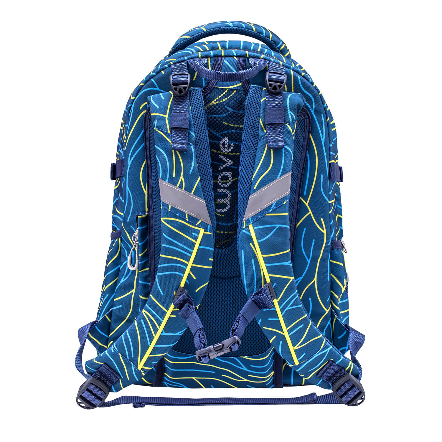 Wave Infinity Yellow Lines Schulrucksack