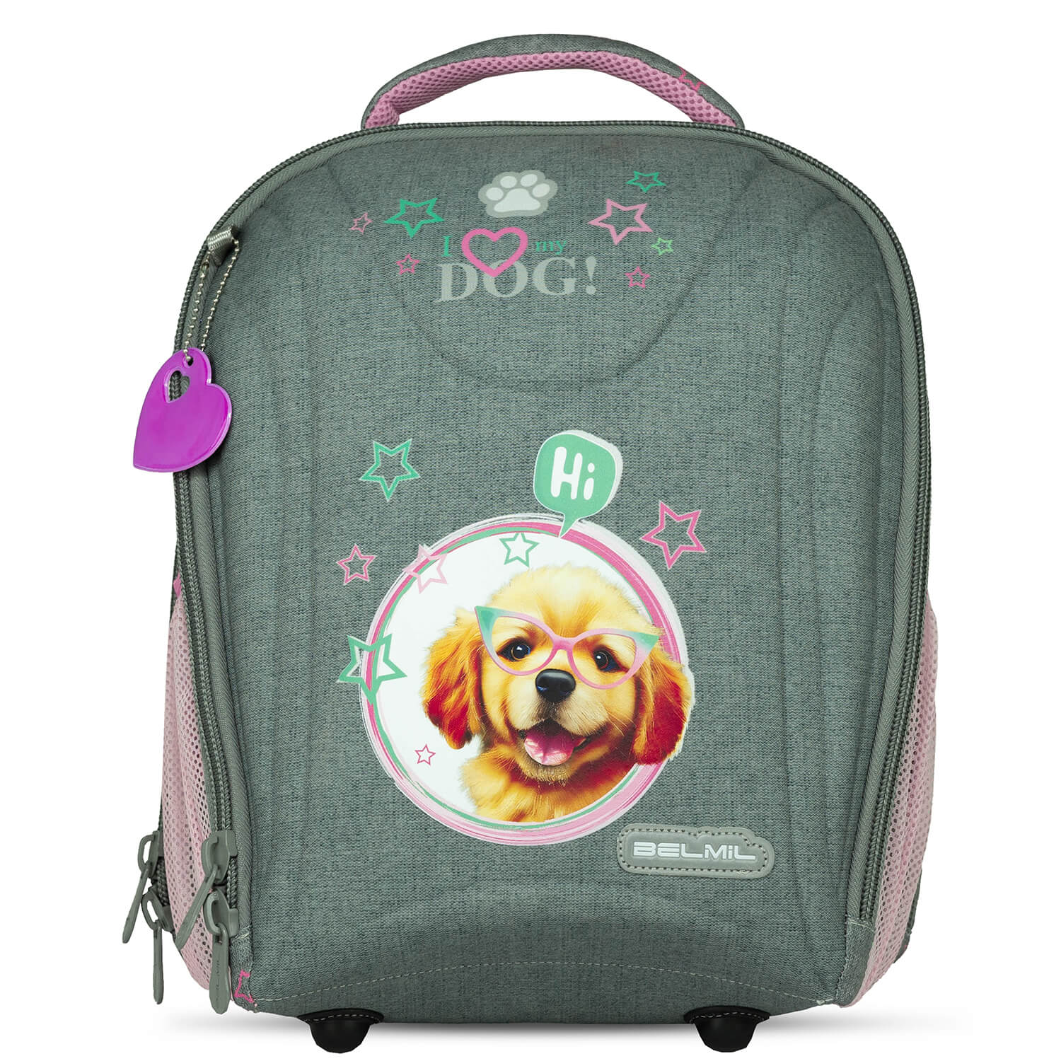 Sturdy I love my Dog schoolbag