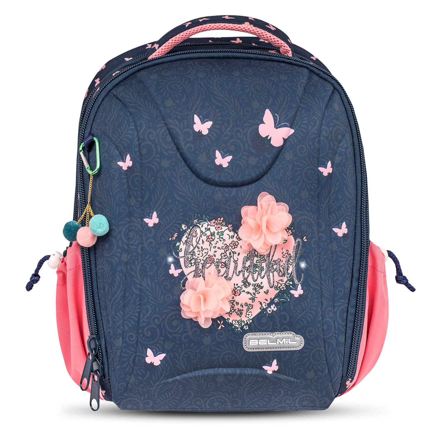 Sturdy Beautiful Flowers schoolbag