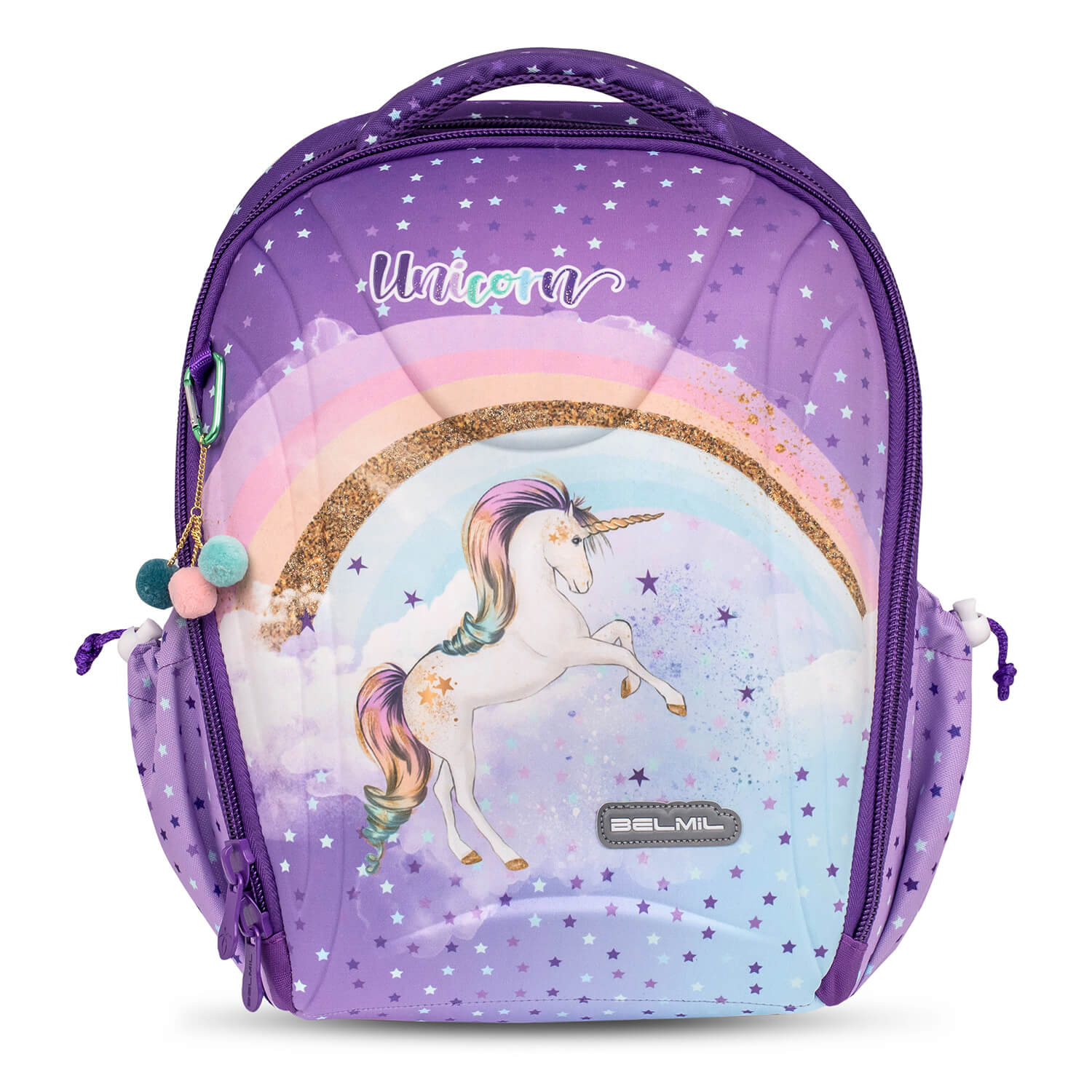 Sturdy Rainbow Unicorn 2  schoolbag