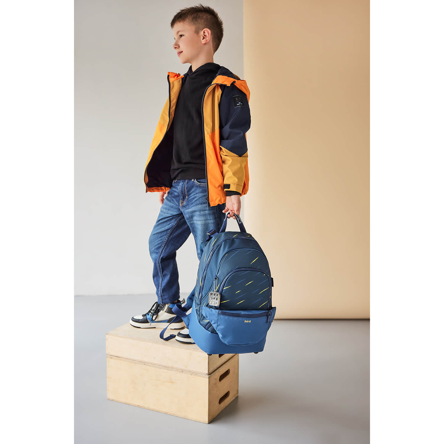 Premium Backpack & Fanny Pack Orion Blue Schulranzen 2tlg.