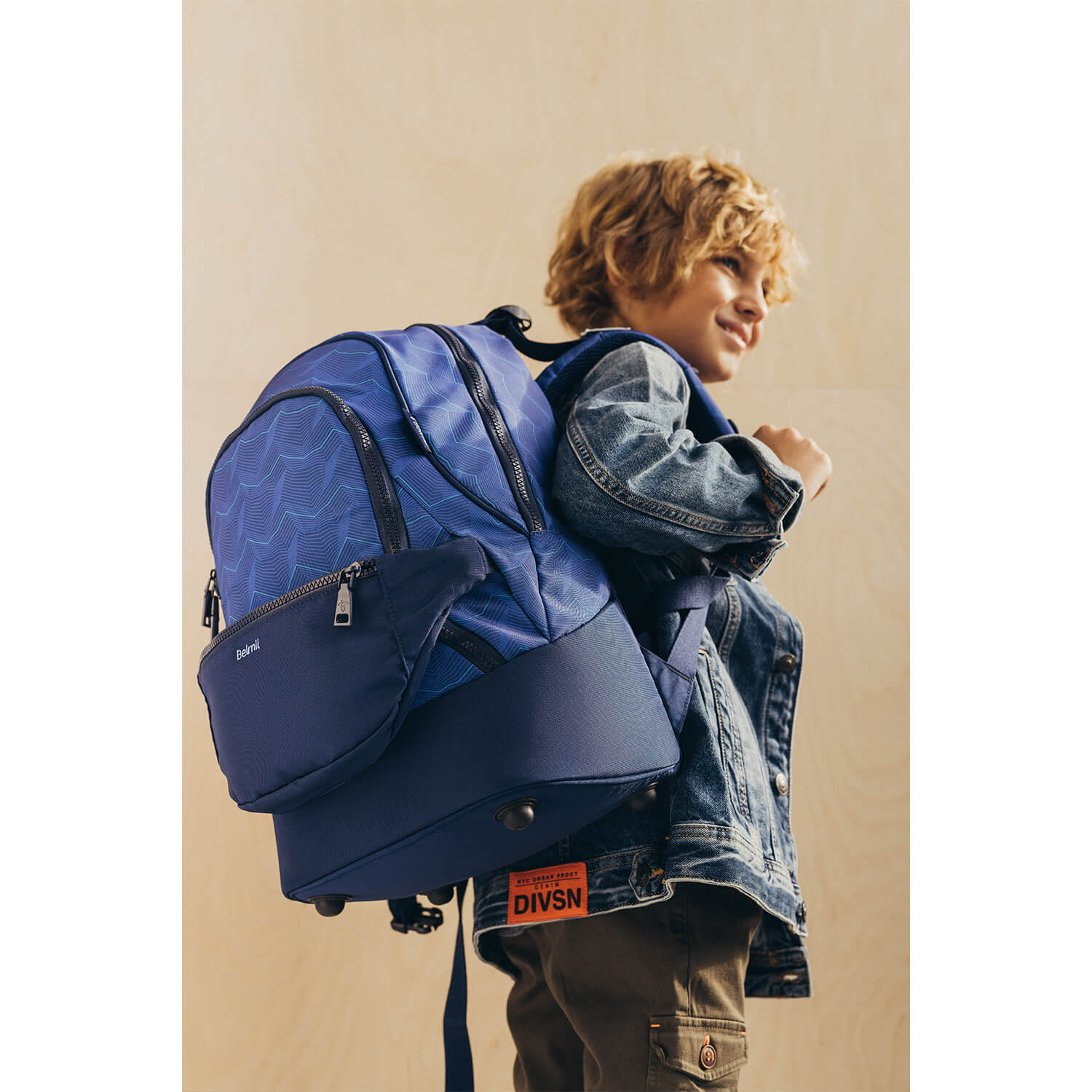 Premium Backpack & Fanny Pack Estate Blue Schulranzen 2tlg.
