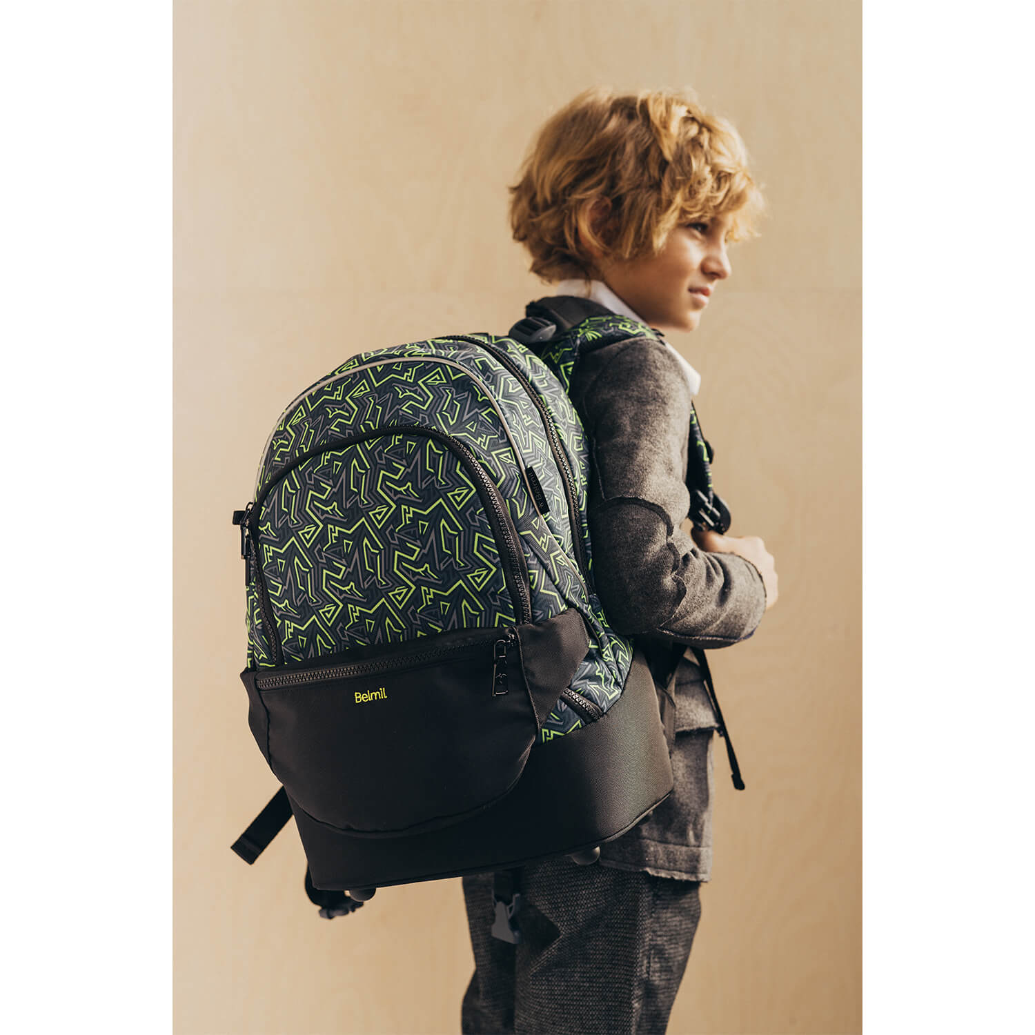 Premium Backpack & Fanny Pack Iguana Schulranzen 2tlg.