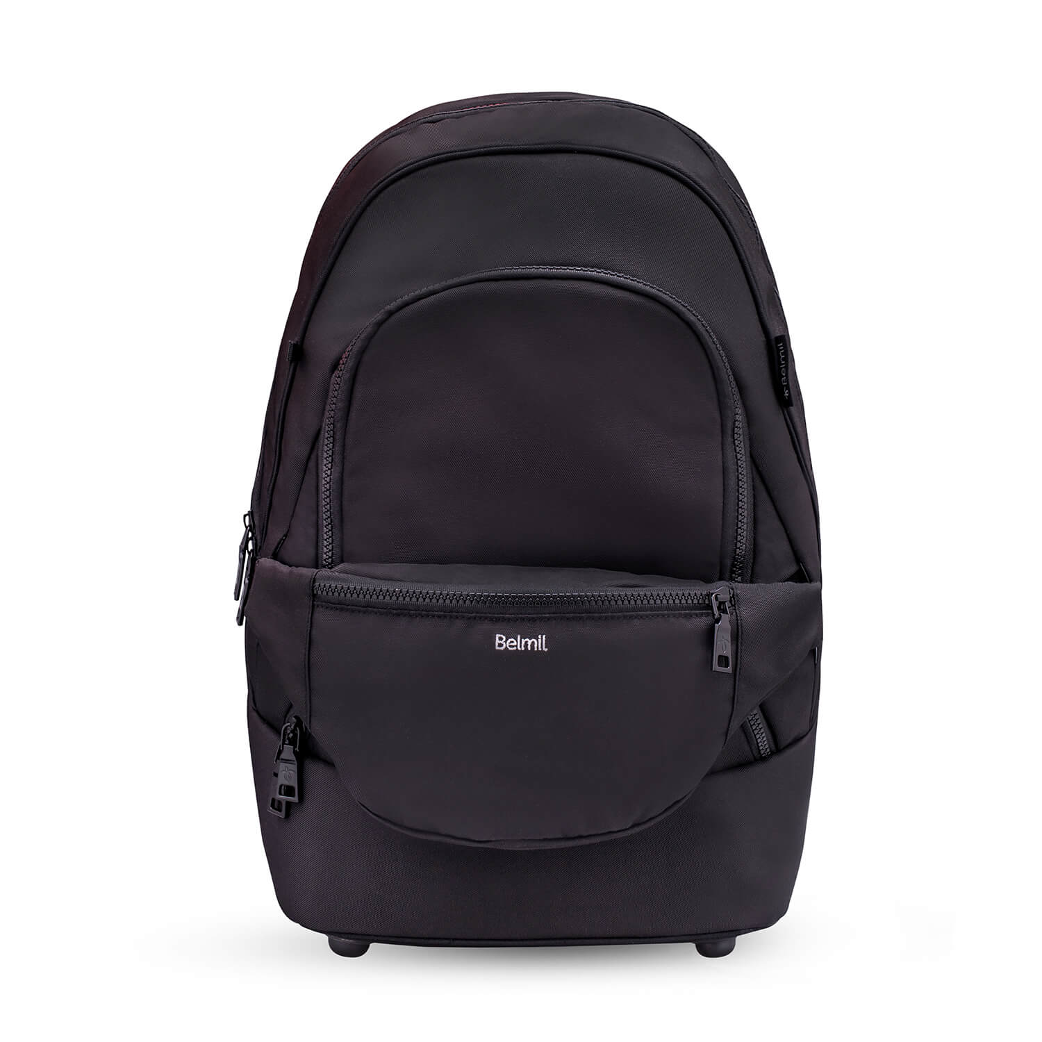 Premium Backpack & Fanny Pack Black Schoolbag 2pcs. with GRATIS Gymbag