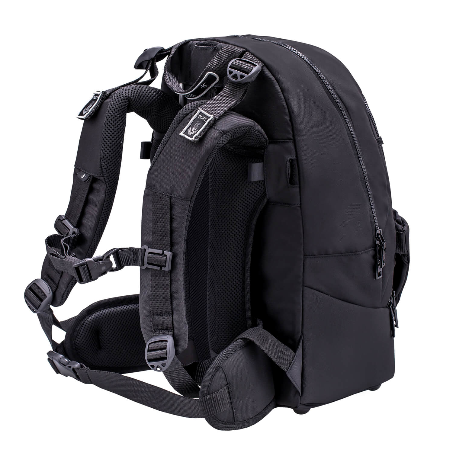 Premium Backpack & Fanny Pack Black Schoolbag 2pcs.