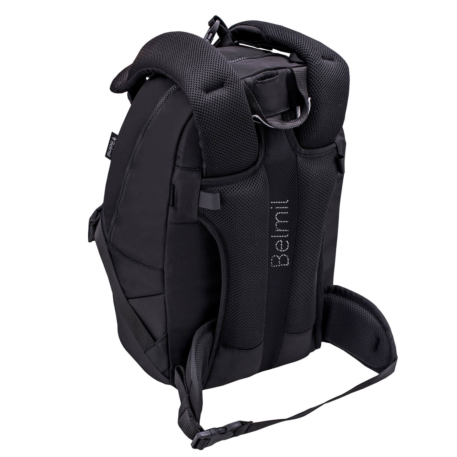 Premium Backpack & Fanny Pack Black Schoolbag 2pcs.