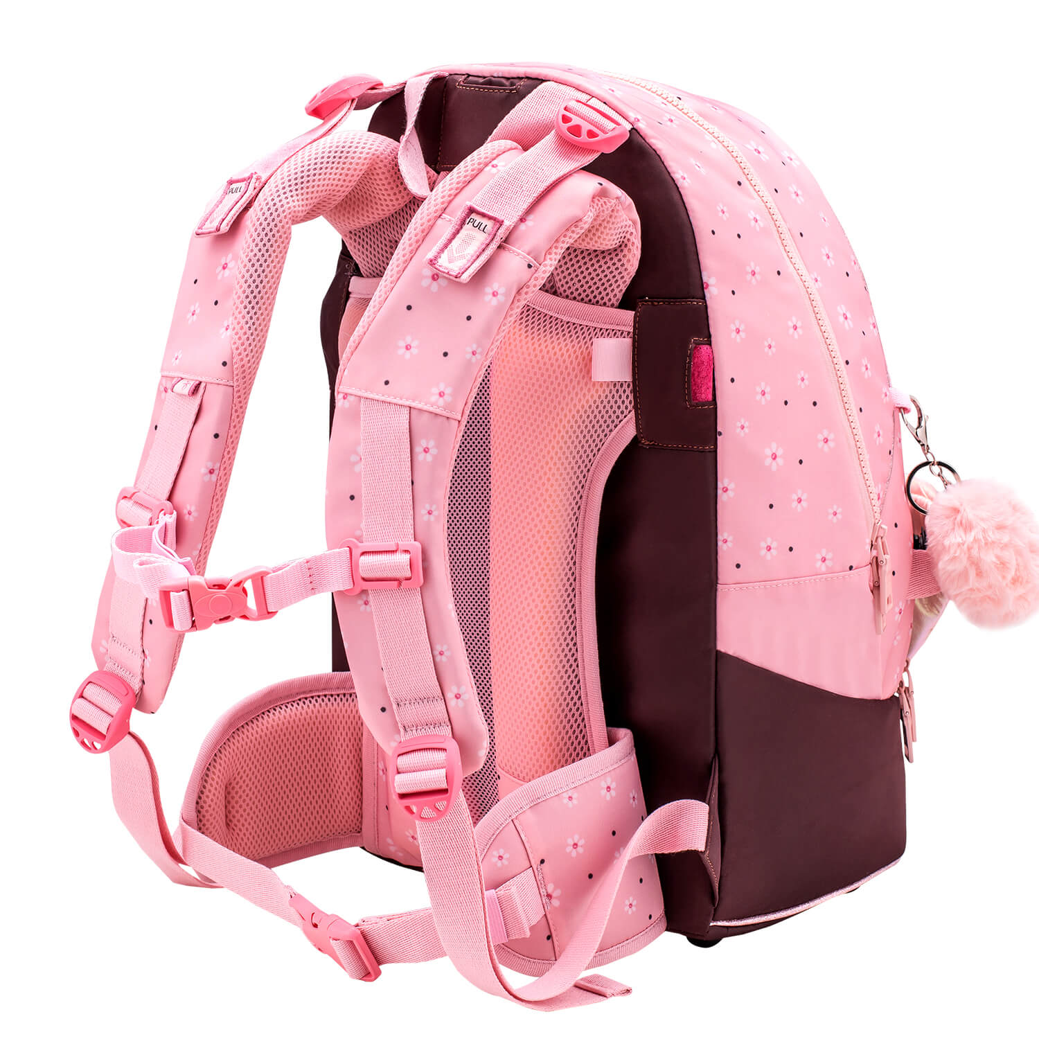 Premium Backpack & Fanny Pack Cherry Blossom Schoolbag 2pcs.