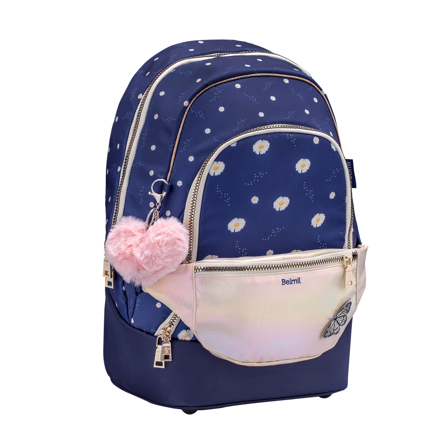 Premium Backpack & Fanny Pack Daisy Schulranzen 2tlg.