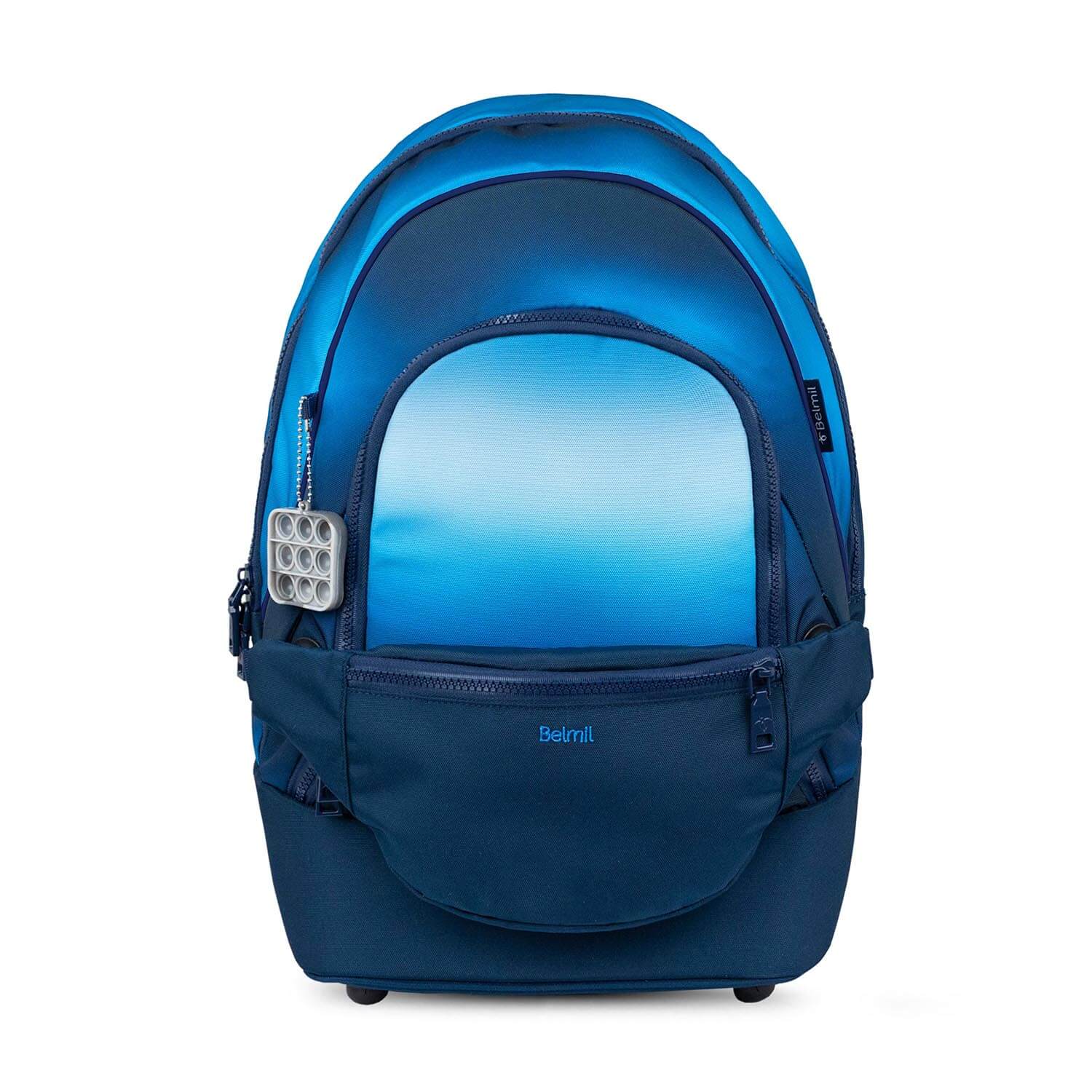 Premium Backpack & Fanny Pack Blue Navy Schoolbag 2pcs.