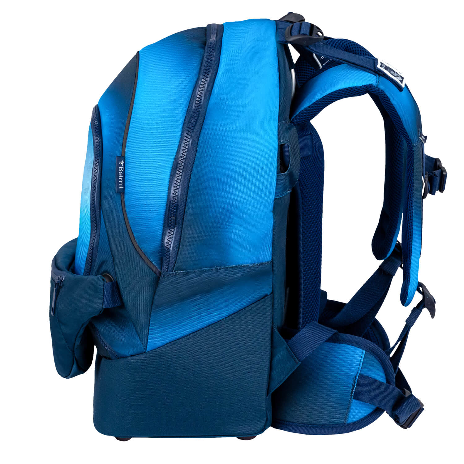 Premium Backpack & Fanny Pack Blue Navy Schulranzen 2tlg.