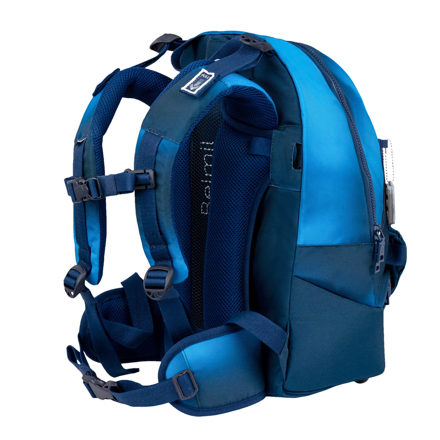 Premium Backpack & Fanny Pack Blue Navy Schoolbag 2pcs.