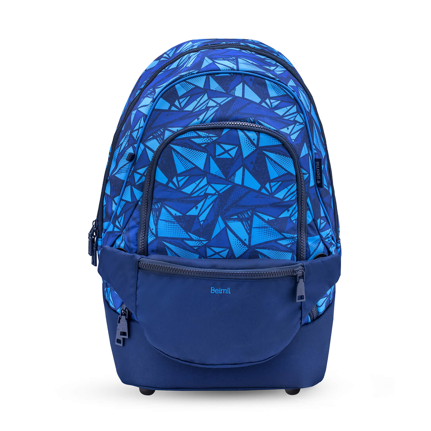 Premium Backpack & Fanny Pack Glacier Blue Schoolbag 2pcs.