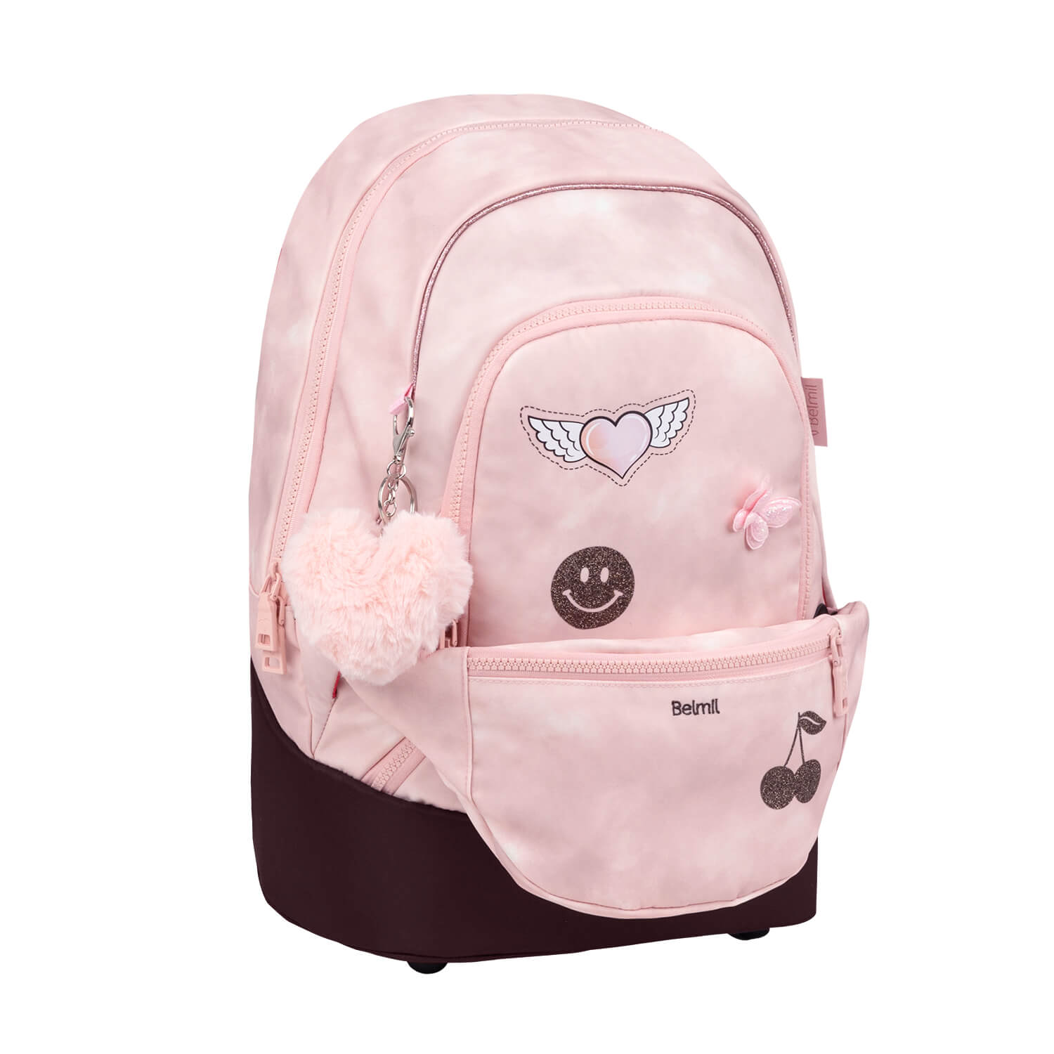 Premium Backpack & Fanny Pack Glam Schoolbag 2pcs.