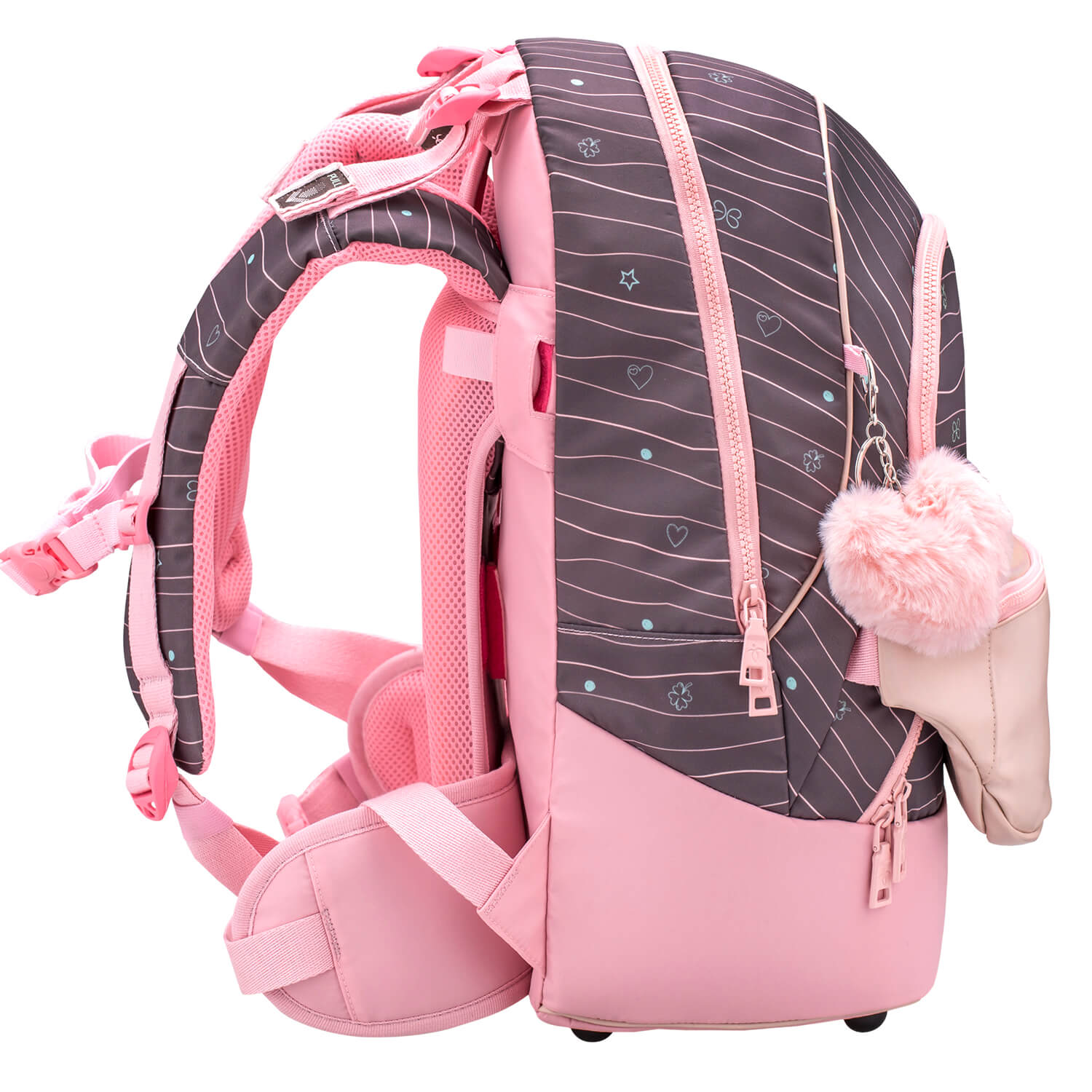 Premium Backpack & Fanny Pack Mint Schulranzen 2tlg.