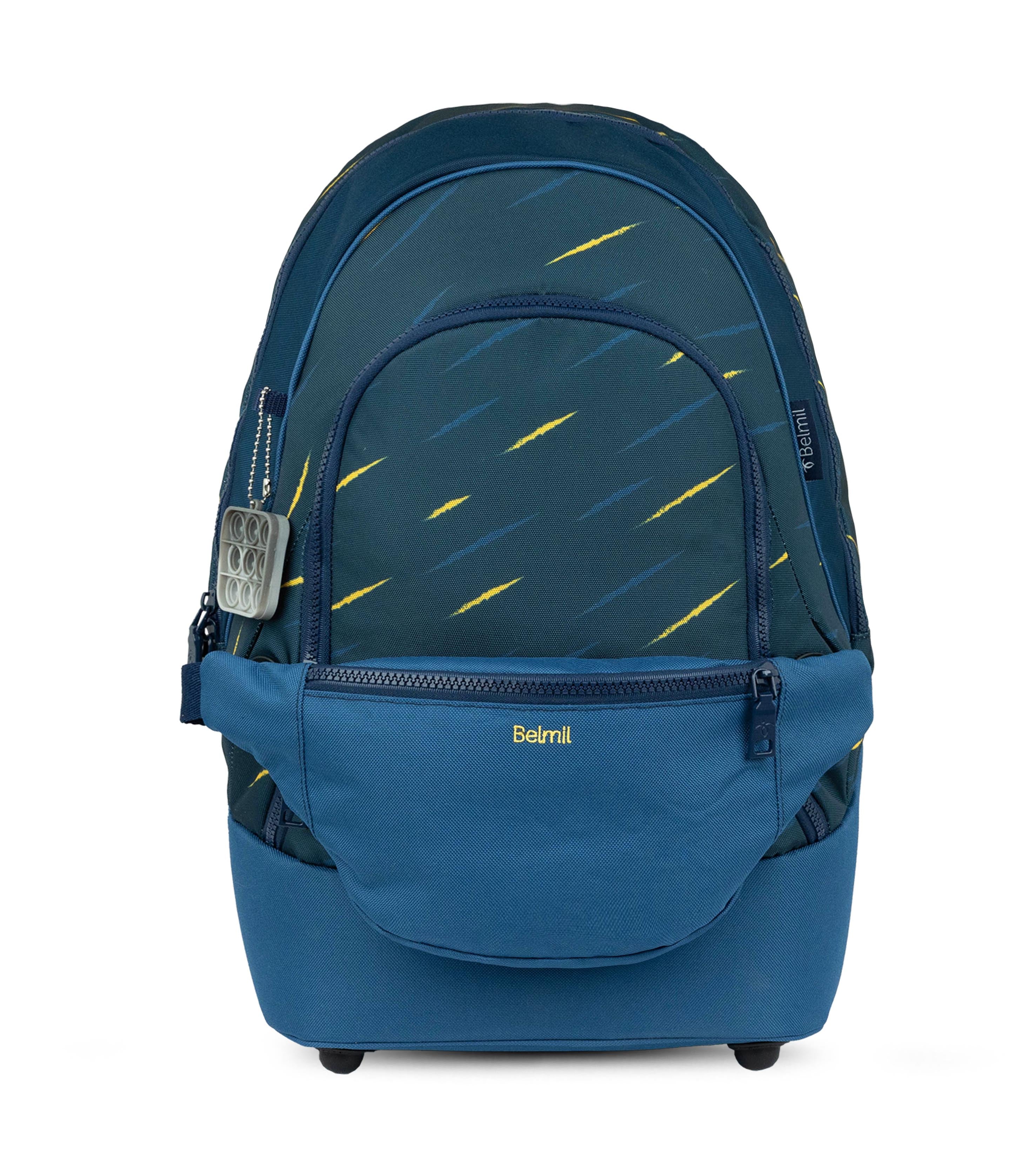 Premium Backpack & Fanny Pack Orion Blue Schoolbag 2pcs.