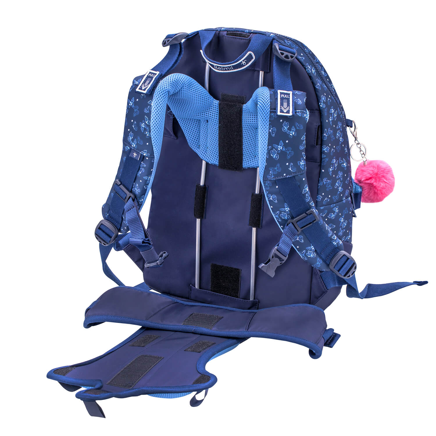 Premium Backpack & Fanny Pack Sapphire Schoolbag 2pcs.