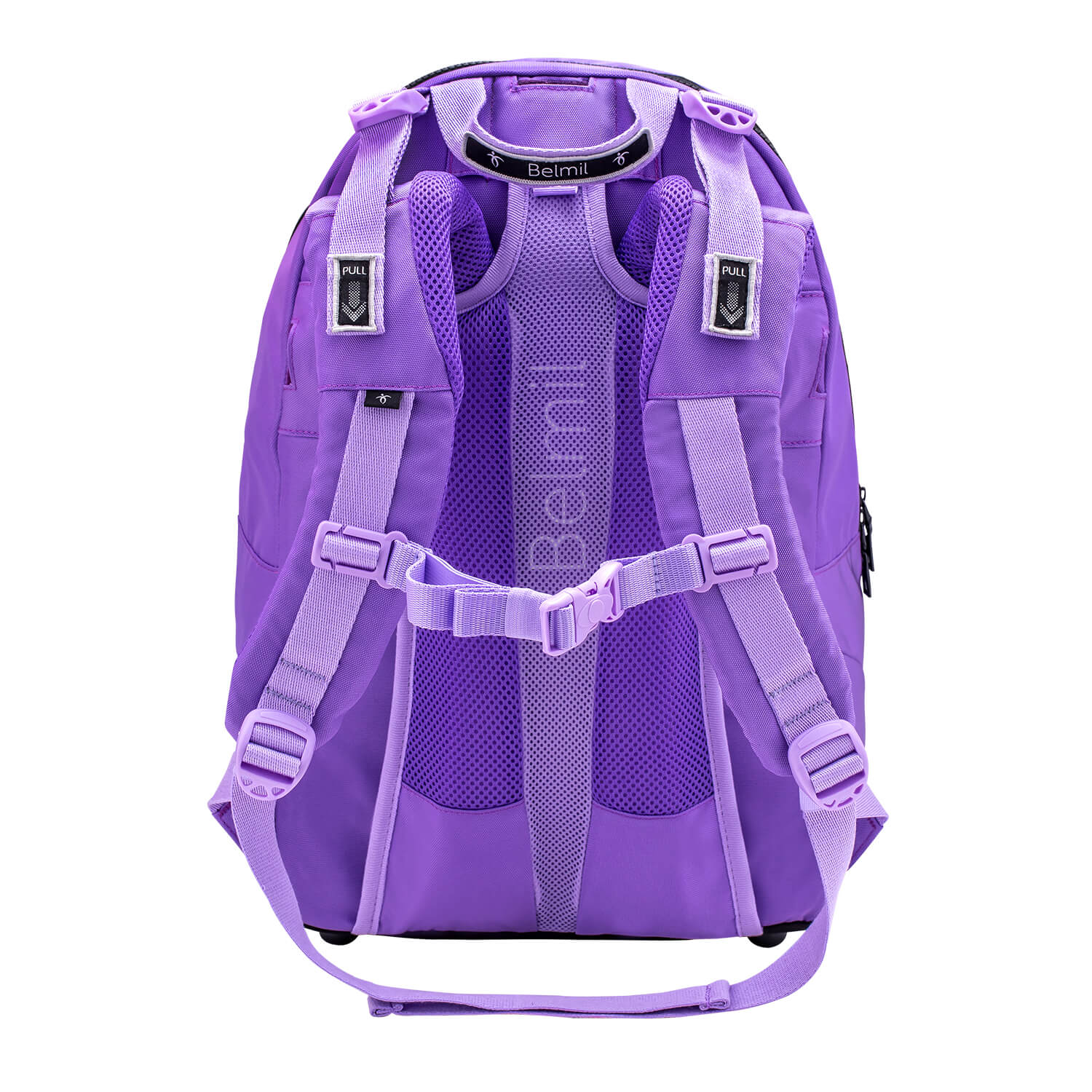 Premium Backpack & Fanny Pack Tulip Purple Schoolbag 2pcs.