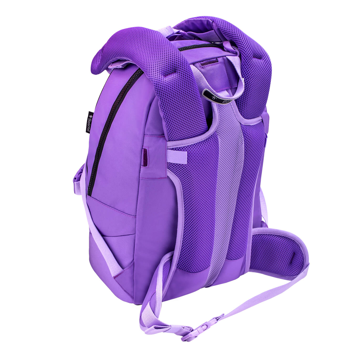 Premium Backpack & Fanny Pack Tulip Purple Schoolbag 2pcs.