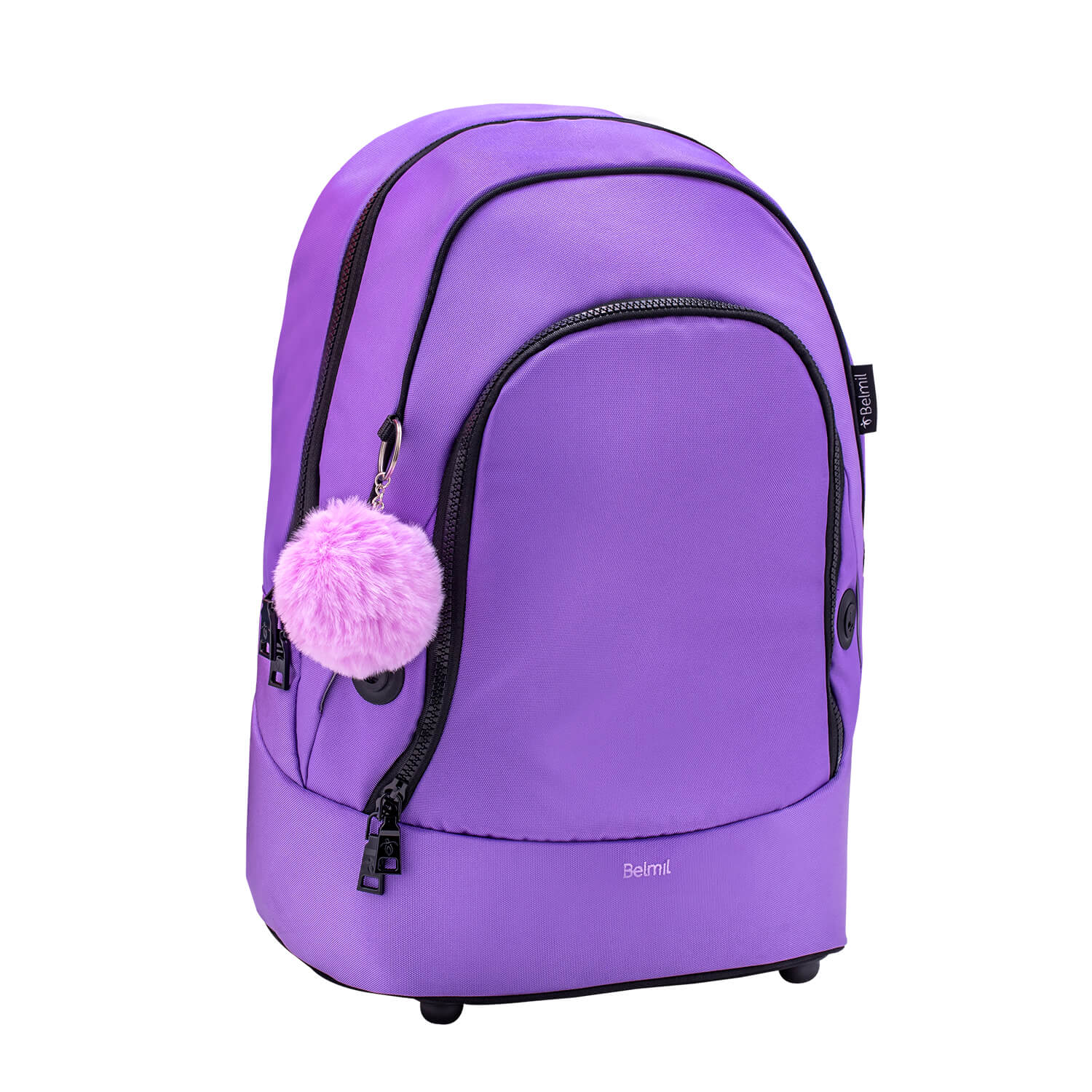 Premium Backpack & Fanny Pack Tulip Purple Schoolbag 2pcs.