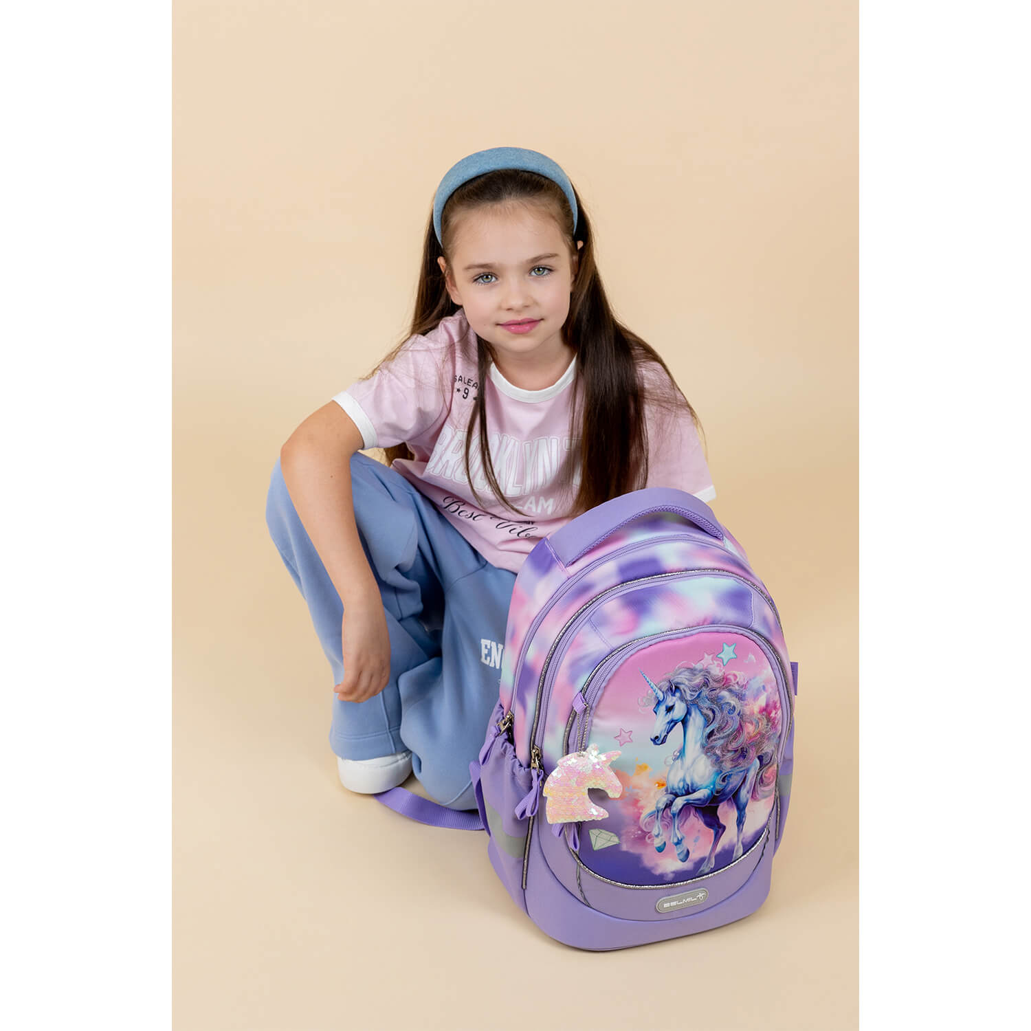 Leisure Plus Bright Rainbow Unicorn Schulrucksack