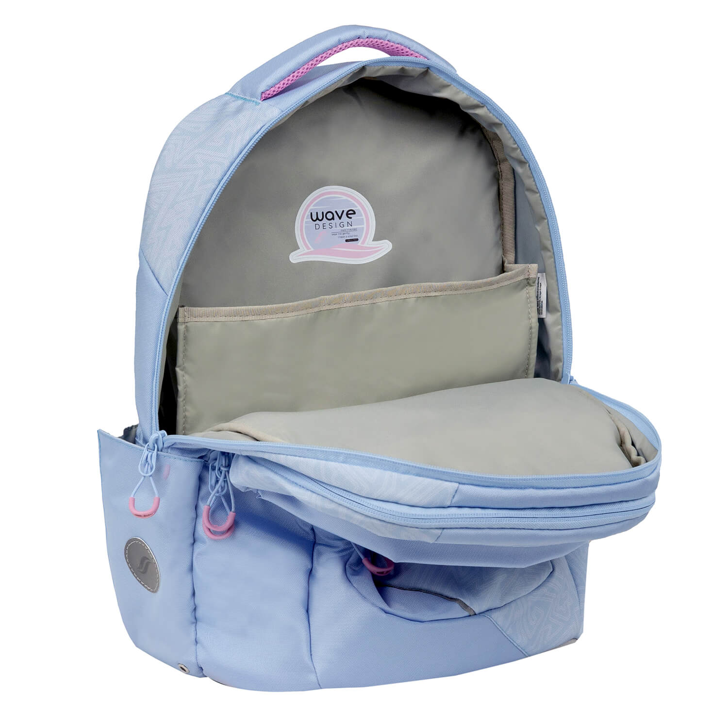 Wave Prime Waves Lavender Schulrucksack