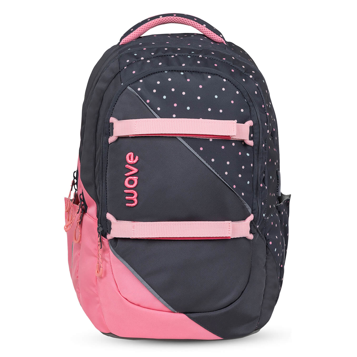 Wave Prime Dots Pinky Schulrucksack