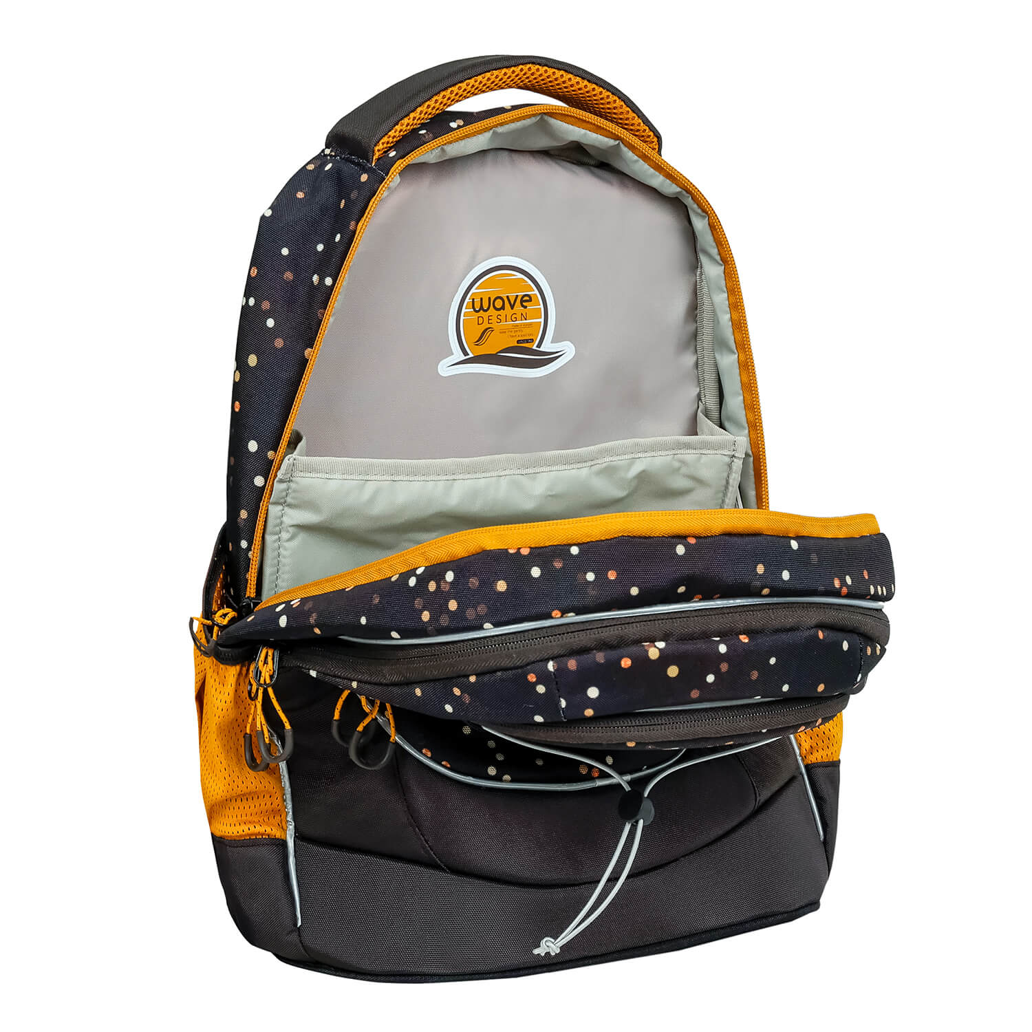 Wave Boost Dots Sand school backpack