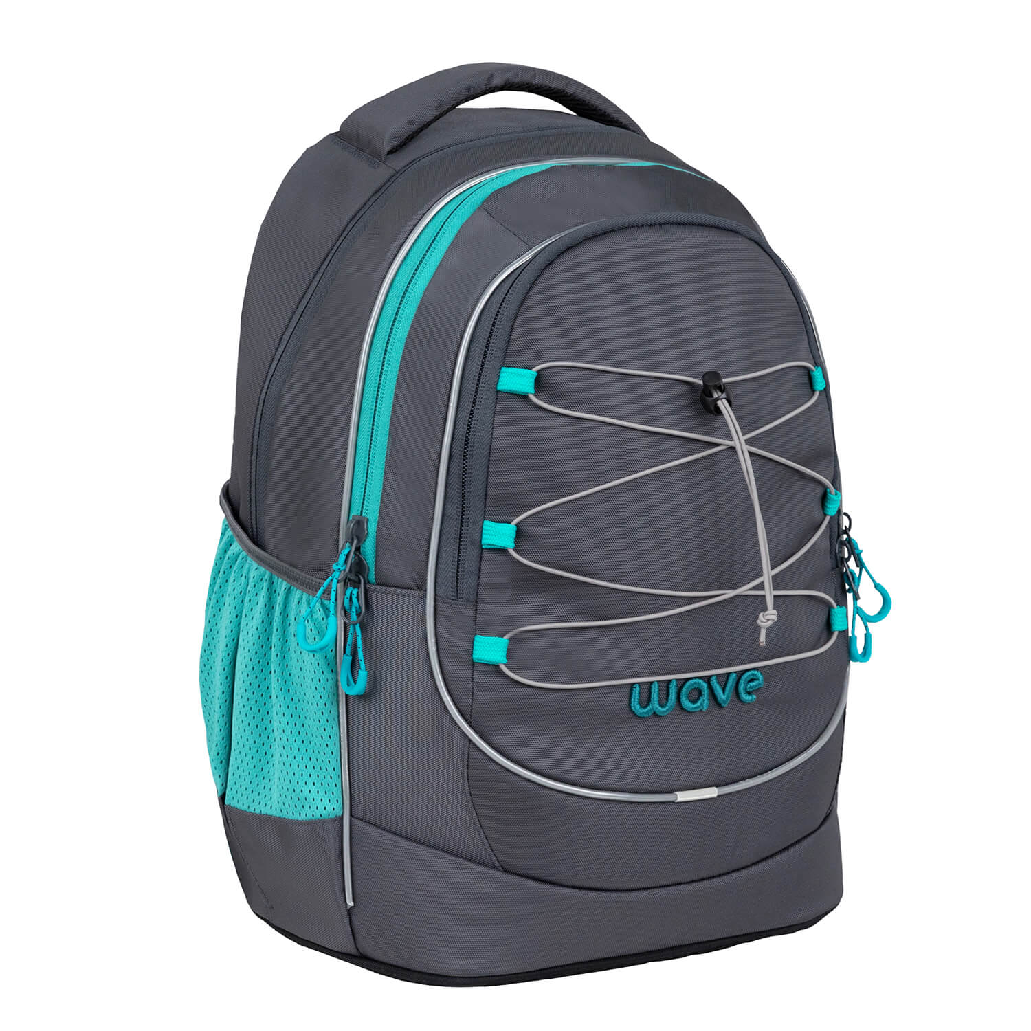 Wave Boost Grey Lagoon school backpack