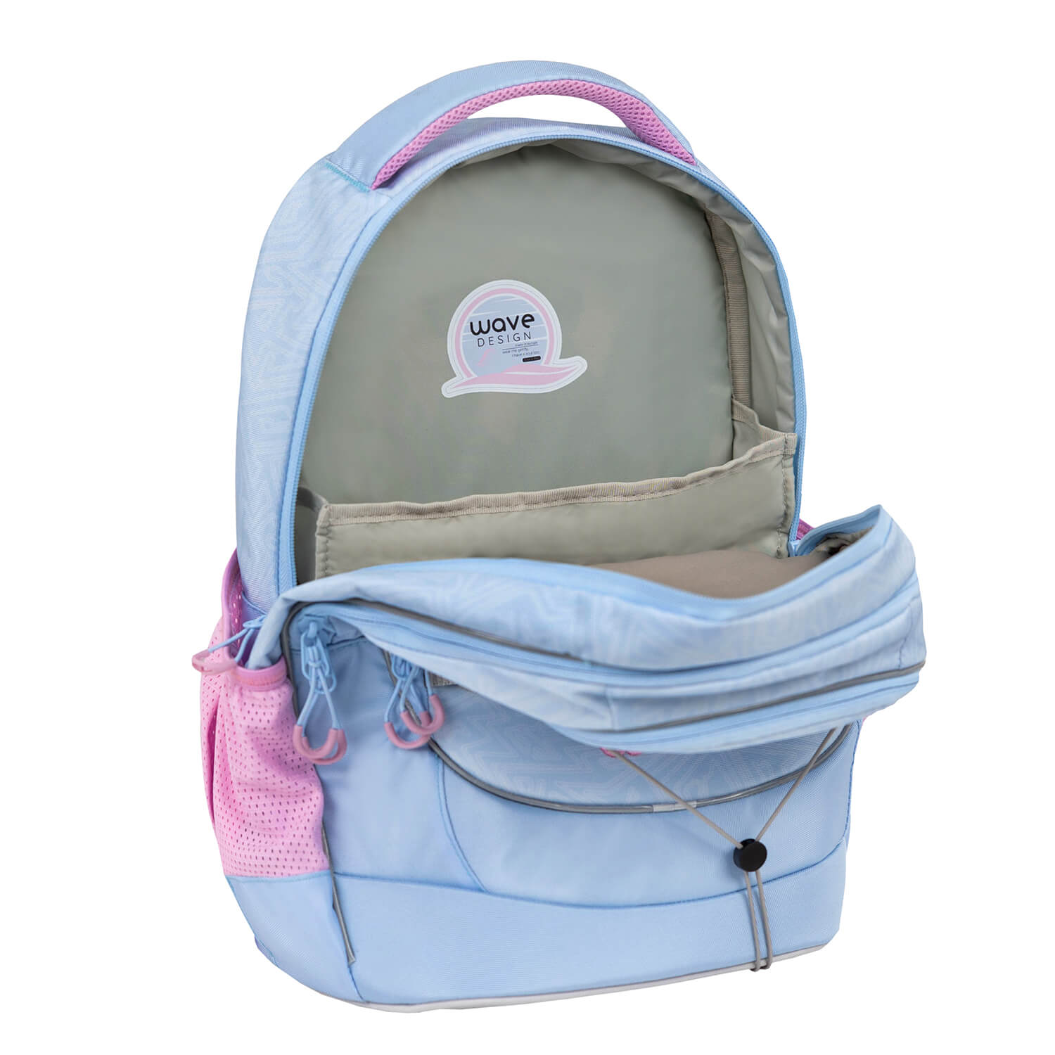 Wave Boost Waves Lavender school backpack