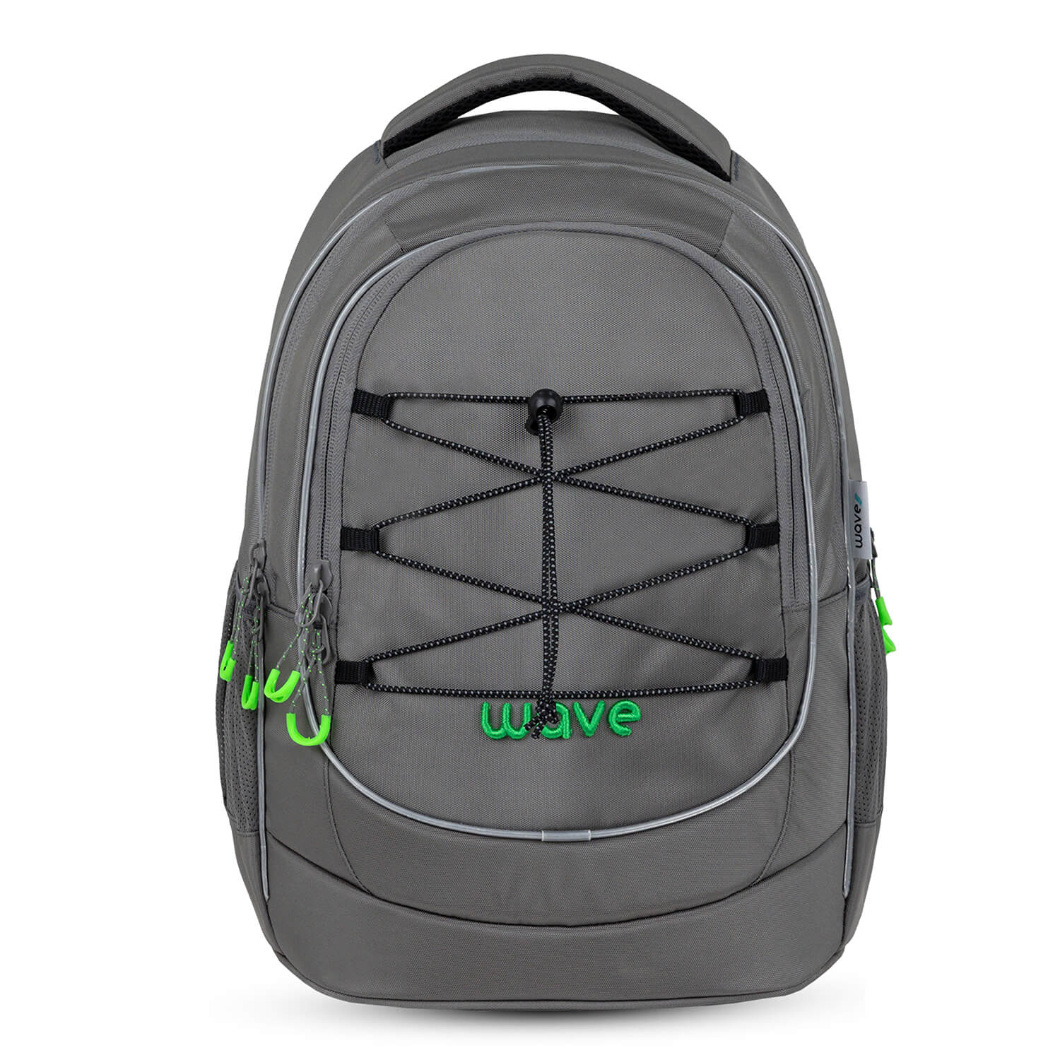 Wave Boost Lime Grey school backpack