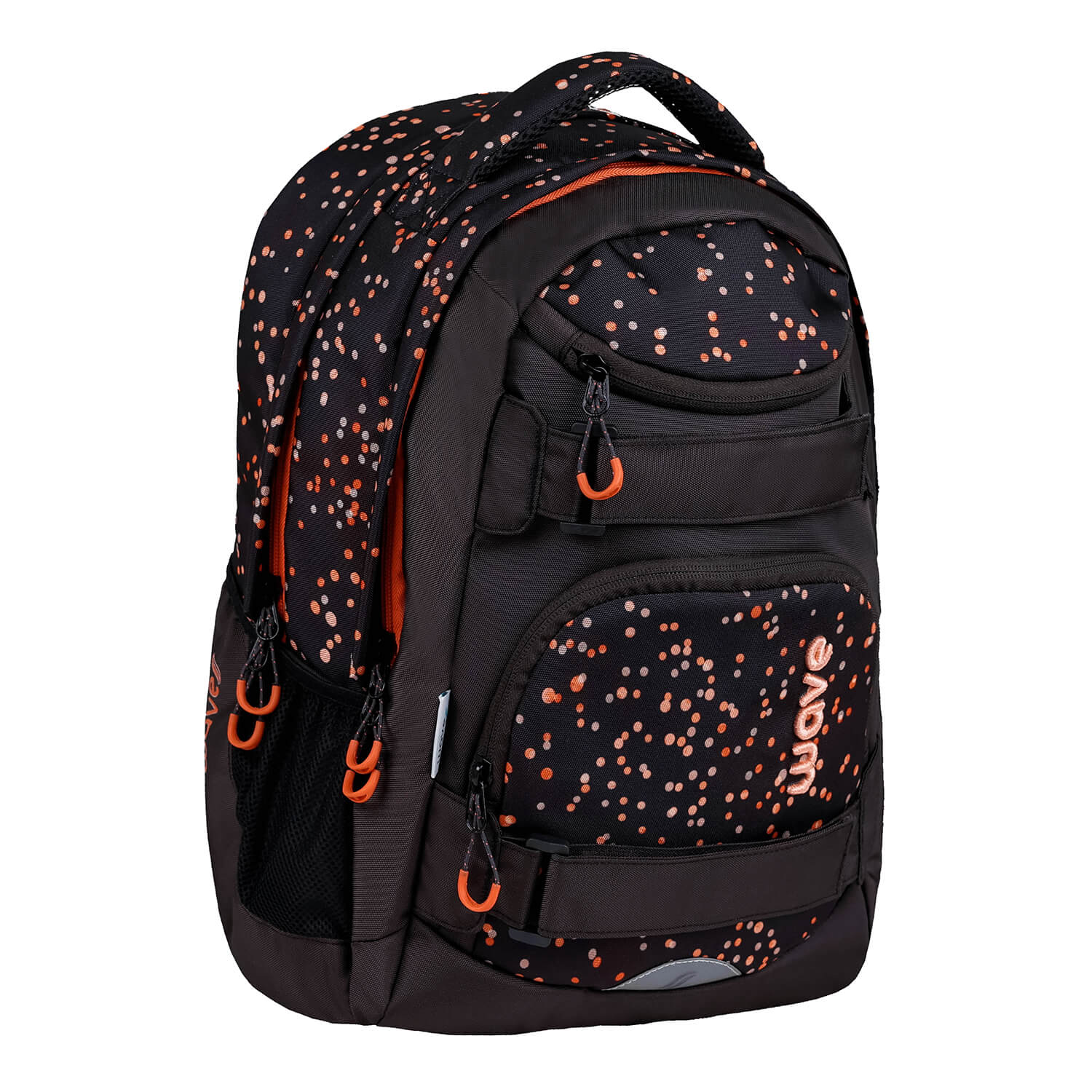 Wave Infinity Move Dots Blooms Schulrucksack