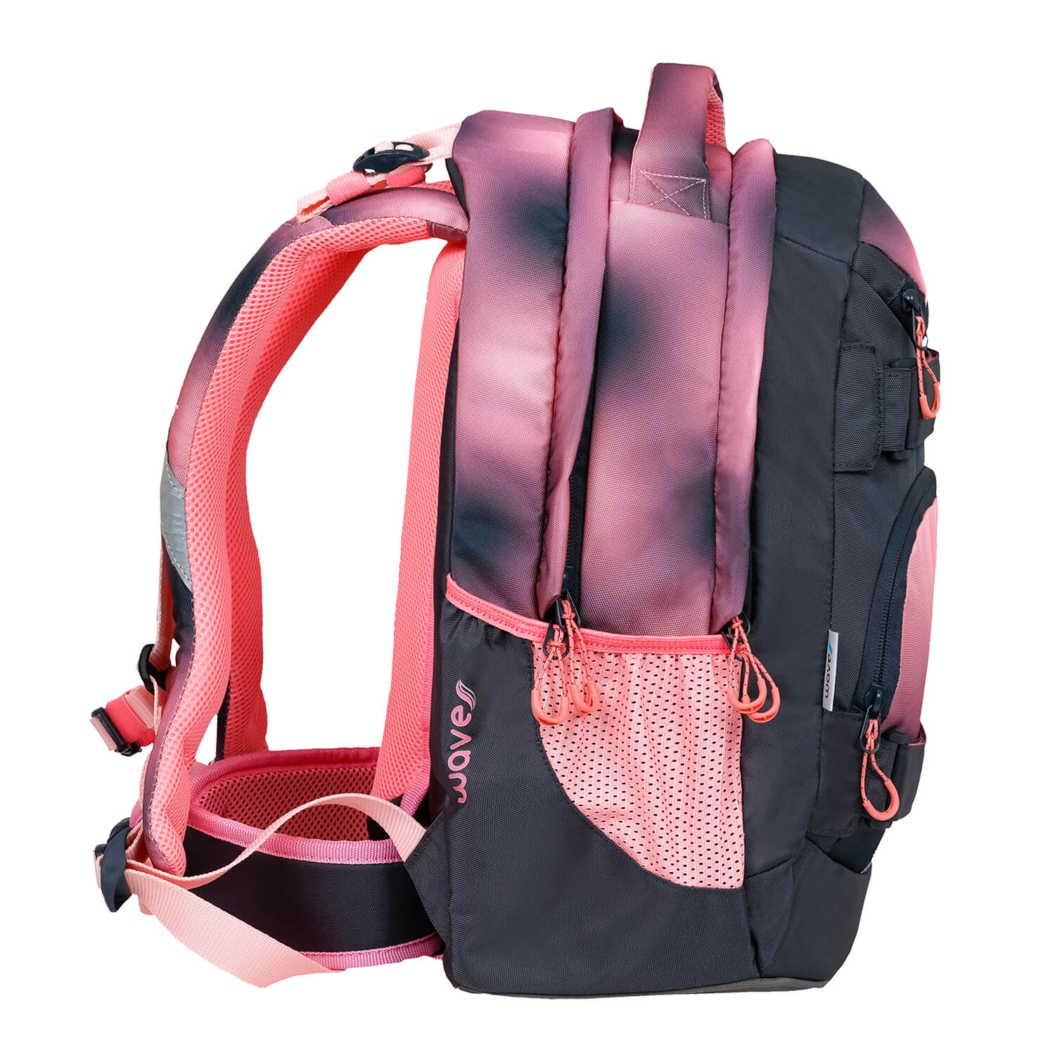 Wave Infinity Move Gradient Pinky school backpack