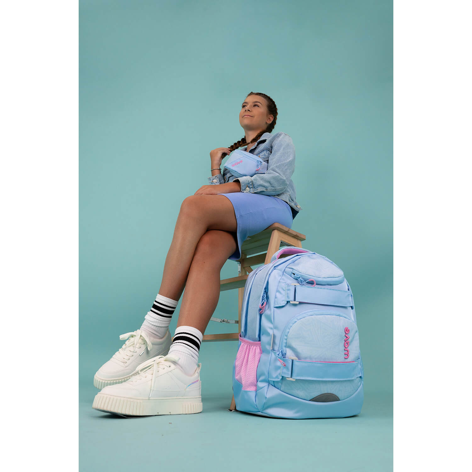 Wave Infinity Move Waves Lavender school backpack