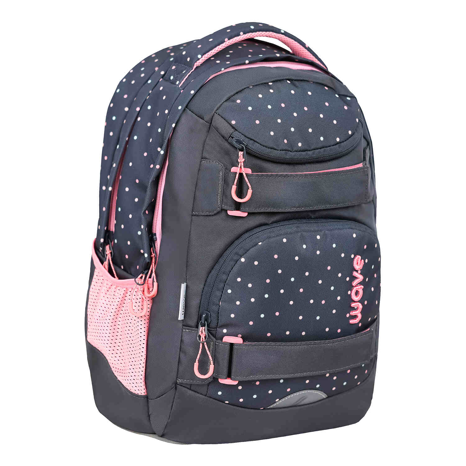 Wave Infinity Move Dots Pinky Schulrucksack Set 3 tlg.