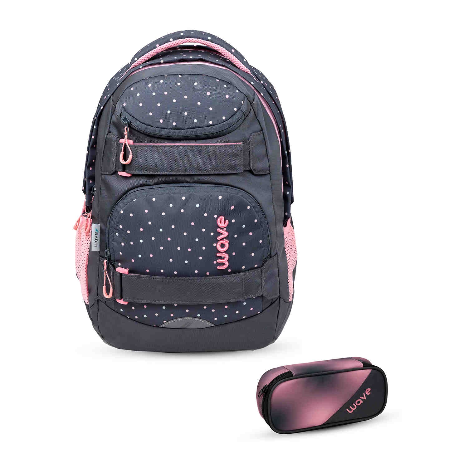 Wave Infinity Move Dots Pinky backpack set 2 Pcs