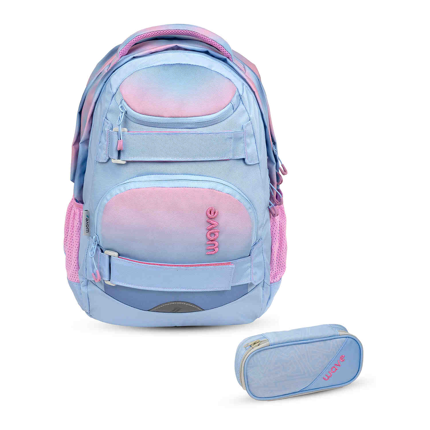 Wave Infinity Move Gradient Lavender backpack set 2 Pcs