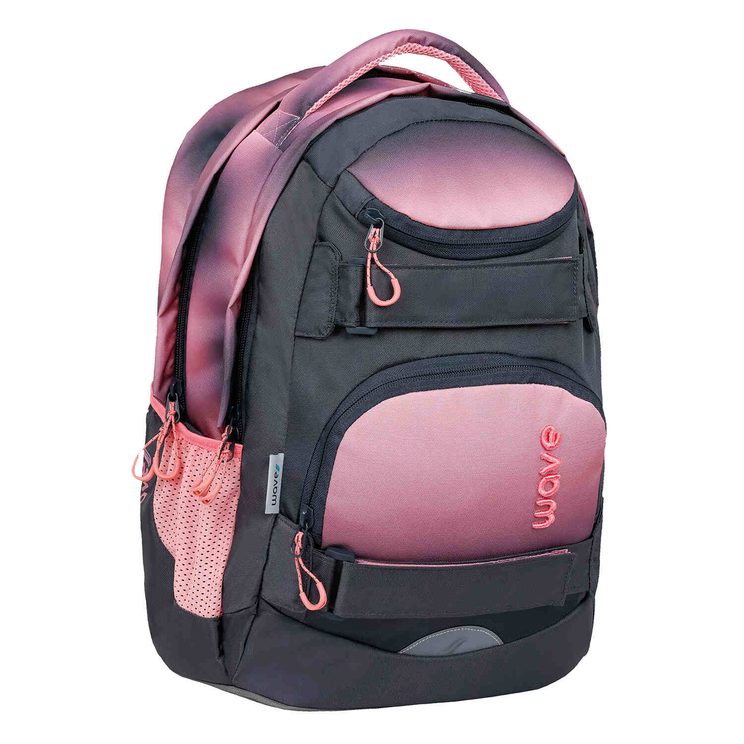 Wave Infinity Move Gradient Pinky Schulrucksack Set 3 tlg.